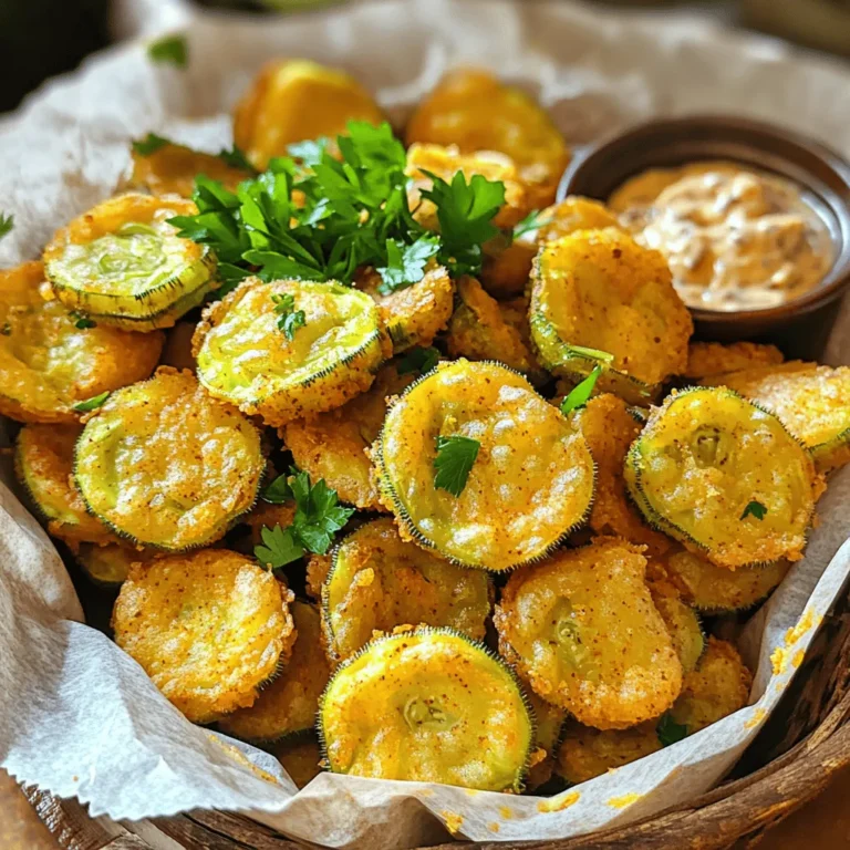 - 1 pound fresh okra, sliced - 1 cup buttermilk - 1 cup cornmeal - ½ cup all-purpose flour - Seasoning: garlic powder, onion powder, cayenne pepper, salt, and pepper - Vegetable oil for frying To make Southern fried okra, you need fresh ingredients. The okra should be crisp and green. Buttermilk is key for flavor. It makes the coating stick well. Cornmeal gives that nice crunch. The flour helps the mix hold together. For seasoning, garlic powder and onion powder add depth. Cayenne pepper gives it a kick. Adjust the salt and pepper to fit your taste. Use vegetable oil for frying. This oil has a high smoke point, which is great for frying. It helps create that perfect golden crust. Remember, you can find the full recipe for more details on cooking! First, rinse the fresh okra under cold water. Make sure to clean it well. After rinsing, dry the okra by patting it with paper towels. This step helps remove moisture, which is key for a crispy finish. Next, place the sliced okra in a bowl and pour in the buttermilk. Toss gently so each piece gets coated. Let it marinate in the fridge for about 15 minutes. This allows the flavors to soak in and helps the coating stick better. While the okra marinates, it's time to prepare the dry mix. In a large bowl, combine one cup of cornmeal, half a cup of all-purpose flour, and the seasonings: one teaspoon of garlic powder, one teaspoon of onion powder, and half a teaspoon of cayenne pepper. Adjust the cayenne to your spice level. Add salt and pepper to taste. Mix everything well with a whisk or fork. This step ensures that your spices are evenly spread throughout the dry mixture. Now, let’s get frying! In a large frying pan, heat about one inch of vegetable oil over medium-high heat. Use a thermometer to check the temperature, aiming for around 350°F (175°C). Once the oil is hot, take the okra out of the buttermilk using a slotted spoon. Let the excess buttermilk drip back into the bowl. Dredge the okra in the cornmeal mixture, making sure each piece is well coated. Carefully place the coated okra into the hot oil in small batches. This prevents overcrowding and ensures even cooking. Fry the okra for about 3 to 4 minutes. You want them to turn a nice golden brown. Flip the pieces occasionally to avoid sticking. When they are ready, lift them out with a slotted spoon and place them on a plate lined with paper towels. This helps drain any extra oil. Repeat the frying process for the remaining okra. Keep an eye on the oil temperature so it stays hot. For the full recipe, check the recipe section above! To get the perfect crunch in your Southern fried okra, drying the okra is key. After slicing, rinse it well under cold water. Then, pat the pieces dry with paper towels. This step removes moisture that can make your okra soggy instead of crispy. Frying temperature also plays a big role. You want the oil at around 350°F (175°C). Use a thermometer to check the heat. If the oil is too cool, the okra absorbs more oil and becomes greasy. If it's too hot, the coating burns before the okra cooks. Keep an eye on the oil, adjusting the heat as needed. Presentation can elevate your dish. Serve your fried okra in a rustic basket lined with parchment paper. This gives it that cozy, Southern vibe. You can also use a classic serving dish. Add a garnish of freshly chopped herbs, like parsley or cilantro, for a pop of color. Dipping sauces make a big impact too! I recommend a zesty remoulade or creamy ranch dressing. The tangy flavors pair well with the crispy okra, adding extra flavor. You can even set out a variety of sauces, letting guests choose their favorite. For the full recipe, check the details above! {{image_4}} You can make your Southern fried okra even better by adding spices. Paprika or Cajun seasoning can give it a nice kick. Just mix these spices into your cornmeal blend. This small change will add layers of flavor that make each bite exciting. Another fun twist is to add cheese. Grated Parmesan or cheddar can mix into the cornmeal for a rich taste. The cheese will melt and create a crispy, cheesy layer on the okra. Try it out next time for a delightful surprise! If you want a lighter version, consider air-frying your okra. This method uses hot air to cook the okra, giving it that crispy texture without all the oil. You can still enjoy the same great taste without the extra grease. You can also switch to whole wheat flour or gluten-free flour. These alternatives keep the crunch while giving you healthier options. Adjusting the flour can help cater to different diets while still making delicious Southern fried okra. For the full recipe, check out the complete guide to ensure your cooking is top-notch! To keep leftover fried okra fresh, follow these simple steps: - Cool it Down: Let the okra cool to room temperature first. This prevents moisture build-up. - Use Airtight Containers: Store the fried okra in airtight containers. This keeps the crispiness longer. - Refrigerate: Place the container in the fridge. Fried okra stays good for about 3 days. For best taste, eat the fried okra soon after cooking. If you wait, use these tips to store it right. Reheating fried okra can be tricky. You want it crispy, not soggy. Here are the best ways to reheat it: - Oven Method: Preheat your oven to 350°F (175°C). Spread the okra on a baking sheet. Bake for about 10 minutes. This method keeps it crispy. - Air Fryer: If you have an air fryer, use it! Set it to 350°F (175°C) and heat for 5 minutes. It brings back the crunch. - Skillet: Heat a small amount of oil in a skillet. Add the okra and warm for about 3 minutes. Flip often to avoid burning. These methods help you enjoy your fried okra just as much as when it was first made. For the full recipe, check the section above. What are some common side dishes to serve with Southern Fried Okra? You can serve Southern Fried Okra with several tasty sides. Some favorites include coleslaw, cornbread, or fried green tomatoes. These dishes enhance the meal's Southern charm. Can I use frozen okra for this recipe? Yes, you can use frozen okra. Just make sure to thaw and drain it well. This step helps keep your fried okra crispy and prevents sogginess. How do you know when the oil is hot enough for frying? To check if the oil is hot, use a thermometer. Aim for 350°F (175°C). If you don’t have one, drop a small piece of okra in the oil. If it sizzles right away, the oil is ready. What dipping sauces pair well with Southern Fried Okra? Great dipping sauces include ranch dressing and remoulade. You can also try hot sauce or a spicy aioli for added flavor. These sauces complement the crunchy okra perfectly. For the full recipe, check out the details above! Southern Fried Okra is simple and fun to make. Start with fresh okra, buttermilk, and the right seasonings. You learned about preparing the okra and making a crispy coating. I shared tips to ensure maximum crunch and ideas for serving. You can even try different flavors or healthier options. Fried okra is a tasty side with many meals. With proper storage and reheating, you can enjoy it later. Enjoy making this dish and impressing your friends and family!