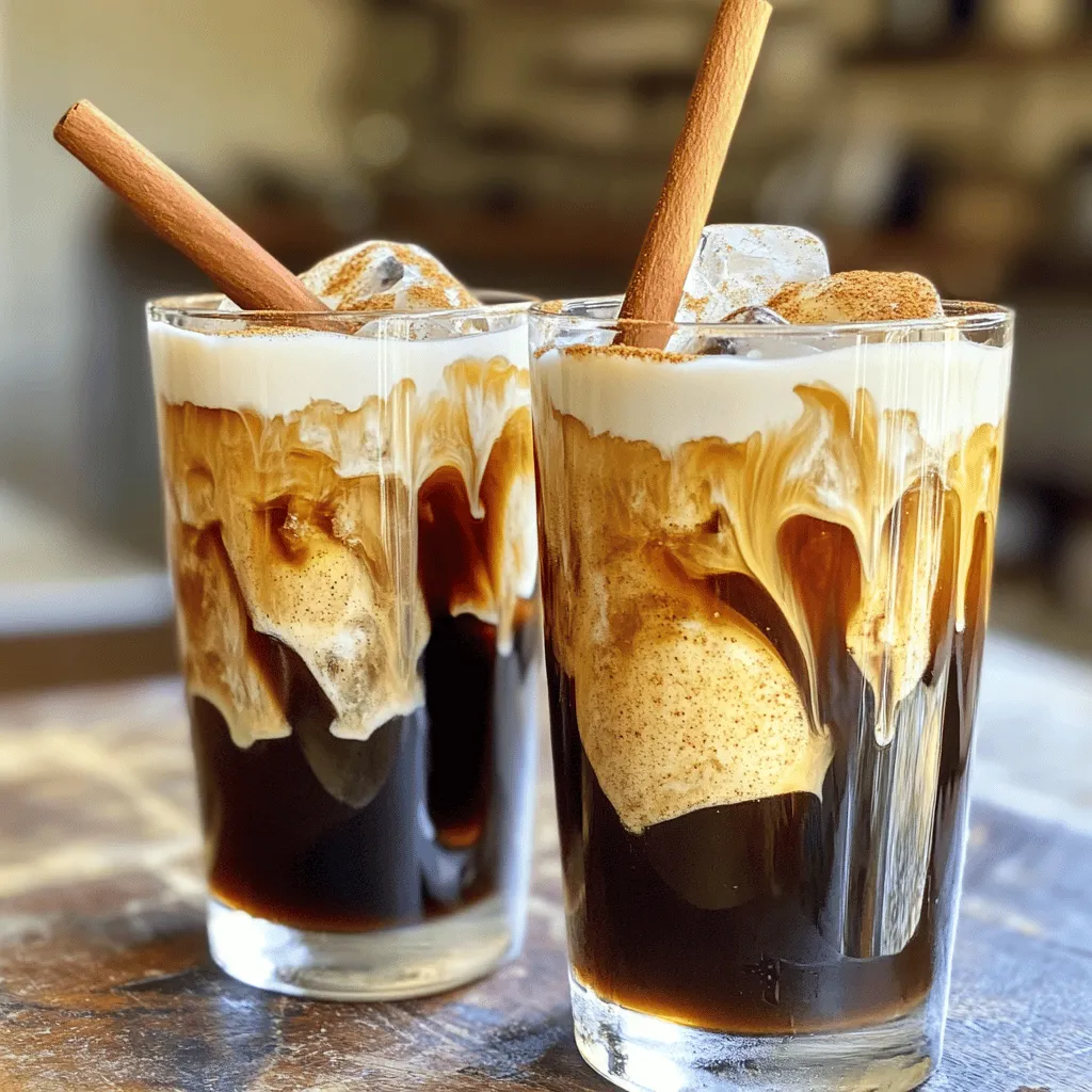 To make a delicious Cinnamon Maple Nitro Cold Brew, gather these main ingredients: - 1 cup coarsely ground coffee - 4 cups cold water - 1 tablespoon ground cinnamon - 3 tablespoons pure maple syrup Next, you’ll need some equipment to prepare the brew perfectly: - Nitro coffee infuser or whipped cream dispenser - Fine mesh sieve or cold brew coffee maker - Mixing bowl or pitcher - Ice cubes and glasses for serving For a special touch, consider these optional garnishes: - Cinnamon sticks - Ground cinnamon for dusting With these ingredients and tools ready, you can create a refreshing drink. Using high-quality coffee will enhance the flavor. Opt for a cold brew blend to get the best taste. The maple syrup adds a sweet touch, while cinnamon gives warmth. Enjoy the process of making this unique drink! For the full recipe, check the section above. To start, gather your ingredients. You need coarsely ground coffee and cold water. I like to use a cold brew blend for the best taste. In a large bowl or pitcher, combine 1 cup of coffee with 4 cups of cold water. Stir gently to mix. Make sure all the coffee grounds get wet. Next, cover the bowl with a lid or plastic wrap. Place it in the fridge and let it steep for 12 to 24 hours. The longer it sits, the stronger the flavor. Once your cold brew is ready, it's time to add some flavor. In a small bowl, whisk together 1 tablespoon of ground cinnamon and 3 tablespoons of pure maple syrup. This mix will give a warm, sweet taste to your brew. Slowly pour this mixture into your cold brew. Stir well to ensure the flavors blend nicely. Now, let's make it special! Pour the flavored cold brew into your nitro coffee infuser or whipped cream dispenser. Follow the instructions for your device to add nitrogen. This step will make your drink creamy and foamy. Fill tall glasses with ice cubes. Next, carefully pour the nitro cold brew over the ice. Enjoy the smooth flow and rich texture. For an extra touch, add a cinnamon stick to each glass for garnish. It looks great and adds aroma. For detailed recipe instructions, check out the Full Recipe. To make the best Cinnamon Maple Nitro Cold Brew, focus on the grind size. Use coarsely ground coffee. This helps avoid bitterness. A steeping time of 12 to 24 hours works well. Adjust the time based on how strong you want your coffee. For sweetness, add pure maple syrup. Start with three tablespoons, and taste as you go. You can always add more if you like it sweeter. For great presentation, use clear glassware. This showcases the drink's creamy texture. Consider a tall glass, which adds elegance. Garnish each drink with a cinnamon stick. Not only does it look nice, but it also adds extra flavor. A light dusting of ground cinnamon on top is a nice touch too. Avoid over-steeping the coffee. Steeping too long can make the brew bitter. Stick to the 12 to 24-hour range for best results. Also, be careful with cinnamon. Using too much can overpower the drink. Start with one tablespoon, and adjust if needed. This way, you maintain a balanced flavor. {{image_4}} You can make your drink sweeter by swapping maple syrup for honey or agave. Both options add a unique taste. Honey gives a floral note that blends well. Agave is milder and won’t overpower your drink. Each sweetener changes the flavor. Try them out to find your favorite! Want to change things up? Add a splash of vanilla extract or a pinch of nutmeg. Vanilla brings a warm, sweet aroma that pairs nicely with cinnamon. Nutmeg adds a spicy kick that enhances the overall flavor. You can also mix in dairy or non-dairy milk. Almond or oat milk adds creaminess without the dairy. Coconut milk offers a tropical twist. You can enjoy this recipe hot too! Just brew your coffee with hot water instead of cold. Use the same coffee and cinnamon mixture. Mix it all in a mug, and enjoy the warm flavors. This way, you can sip on a cozy cinnamon maple brew anytime you want. To keep your cinnamon maple nitro cold brew fresh, store it in the fridge. Use an airtight container to prevent any strange smells. This way, your drink stays tasty for days. The shelf life of this cold brew is about one week. After that, its flavor will fade, and you won’t enjoy it as much. You can make cold brew concentrate ahead of time. Just mix the coffee and water as per the full recipe. Store this concentrate in the fridge for easy access. When you want a drink, mix it with your favorite milk or cream. If you have infused cold brew left over, keep it in an airtight jar. It lasts for up to a week in the fridge. Don’t toss those used coffee grounds! They can be repurposed in many ways. Mix them into your garden soil for better plants. You can even use them as a natural scrub for your skin. The options are endless when you get creative with what’s left! Nitro cold brew has a smooth and creamy texture. The nitrogen bubbles make it feel rich. This drink has less acidity than regular cold brew. Many find it easier on the stomach. Nitro cold brew also has a beautiful frothy top. This adds to the visual appeal. The main difference between nitro and regular cold brew is how they are served. Regular cold brew has a flat look and taste. Nitro cold brew uses nitrogen gas, which adds texture and froth. You get a unique taste experience with each sip. Nitro cold brew is also served cold, making it refreshing for warm days. Yes, you can find pre-made versions in stores. Brands like Starbucks and Stumptown offer this flavor. You might also find it in local coffee shops. Check the refrigerated section for ready-to-drink options. These can be a quick fix when you’re in a hurry. This recipe is quite simple and fun. Beginners can definitely try it. The most common challenge is steeping time. You need to wait 12 to 24 hours for the best flavor. Here are some tips: - Use coarsely ground coffee for a smoother brew. - Make sure all coffee grounds are wet when steeping. - Strain the coffee well to avoid grittiness. Don’t rush through the steps. Enjoy the process, and you will get great results. This recipe is naturally gluten-free and can be vegan. The ingredients are all plant-based. Use pure maple syrup for sweetness. If you want a sweeter drink, add more syrup. For dairy-free options, skip the cream. You can use almond milk or oat milk instead. Check labels to ensure all ingredients are vegan. You can easily boost your nitro cold brew with superfoods. Adding a scoop of collagen powder can help support skin and joints. You can also mix in protein powder for an energy boost. Try adding a sprinkle of cinnamon or a dash of turmeric. These spices add flavor and have health benefits. They may help with inflammation and digestion. For the full recipe, refer to the instructions earlier. Enjoy your delicious creation! You learned how to make a delicious Cinnamon Maple Nitro Cold Brew. We covered the main ingredients, useful equipment, and step-by-step instructions for brewing at home. Remember to avoid common mistakes, adjust flavors to fit your taste, and explore fun variations. Nitro cold brew is easy to make, and it can be customized for any diet. Enjoy your drink fresh or save some for later. You now have all the tools to impress yourself—and others—with this tasty treat. Start brewing today!