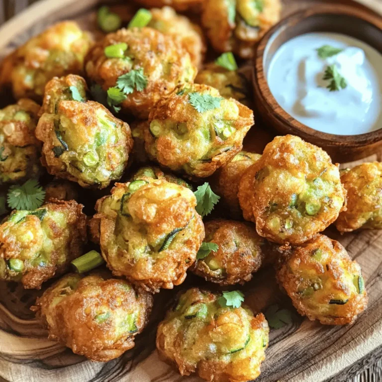 - 1 pound fresh okra, thoroughly washed and chopped into small bite-sized pieces - 1/4 cup fresh cilantro, finely chopped - 1/4 cup green onions, finely sliced The fresh okra gives these fritters their unique texture and flavor. Look for firm, green okra pods. They should not be too large, as larger okra can be tough. Fresh cilantro and green onions add brightness and enhance the flavor. - 1 cup chickpea flour (also known as besan) - 1/2 cup cornmeal for added texture - 1 teaspoon cumin powder - 1 teaspoon coriander powder - 1/2 teaspoon turmeric powder for color - 1 teaspoon red chili powder (adjust per your spice preference) - 1 teaspoon baking powder for fluffiness - Salt, to taste Chickpea flour is the base for the batter. It gives a nice crunch and a nutty taste. Cornmeal adds extra texture that makes each bite satisfying. The spices bring warmth and depth, while baking powder ensures the fritters puff up nicely. You can consider adding a pinch of garlic powder or onion powder for a savory kick. A splash of lemon juice can brighten the dish. If you enjoy heat, diced jalapeños can add a spicy twist. Experiment with these options to find your favorite flavor combination. For the complete recipe, check out the [Full Recipe]. Start with fresh okra. Wash it well under cool water. Make sure to remove all dirt. Pat the okra dry using a paper towel. This step is key for crispiness. Once dry, chop the okra into small pieces. Aim for uniform sizes to ensure even cooking. In a large bowl, mix the dry ingredients. Combine chickpea flour, cornmeal, cumin, coriander, turmeric, red chili powder, baking powder, and salt. Use a whisk to blend them thoroughly. This ensures all the spices mix evenly. Next, add the chopped okra, cilantro, and green onions. Gently toss to coat the okra with the flour mix. Be careful not to break the okra pieces. Slowly add water to the bowl. Stir until you reach a thick batter. The batter should cling to the okra pieces. Heat vegetable oil in a deep frying pan. Use enough oil to cover the fritters by about 1-2 inches. Get the oil hot over medium heat. To test, drop a small amount of batter in the oil; it should sizzle. Use a tablespoon to drop spoonfuls of the batter-coated okra into the hot oil. Don’t overcrowd the pan. This helps keep the oil hot and ensures crispiness. Fry the fritters for 3-4 minutes. They should turn golden brown and crisp. When done, remove them with a slotted spoon. Place them on paper towels to drain excess oil. Enjoy them hot for the best flavor and crunch! For the full recipe, check out the section above. To make crispy okra fritters, start with fresh okra. Moist okra makes the fritters soggy. Make sure to wash and dry the okra well. Chop the okra into small, even pieces. This helps them cook evenly. When mixing the batter, aim for a thick consistency. It should cling to the okra without running off. If the batter is too thin, your fritters will not be crispy. To boost flavor, use fresh herbs like cilantro and green onions. The spices are key too. Cumin, coriander, and red chili powder add depth. You can adjust the spice level to your taste. For a vibrant look, add turmeric too. This gives the fritters a lovely golden color. And don't forget the baking powder! It makes the fritters light and airy. One common mistake is overcrowding the pan. This lowers the oil temperature and leads to soggy fritters. Fry in small batches for the best results. Another mistake is not letting the oil heat enough before frying. A good test is to drop a small spoonful of batter in the oil. If it sizzles, the oil is ready. Lastly, skip the excess water when mixing the batter. Too much water makes for a runny mix, which is not ideal. For my detailed cooking process, check the Full Recipe. {{image_4}} To make crispy okra fritters gluten-free, use rice flour instead of chickpea flour. Rice flour gives a light crunch. You can also try almond flour for a nutty flavor. Adjust the amount of water to keep the batter thick. For a spicy kick, add diced jalapeños or chopped green chilies to the batter. You can also increase the red chili powder for extra heat. Another option is to mix in a tablespoon of hot sauce to give a zesty flavor. Feel free to mix in other veggies like corn, spinach, or bell peppers. Chopped carrots can add a sweet crunch. You could also add cheese for a creamy texture. Experiment with herbs like dill or parsley for fresh flavor. For the full recipe, check out the instructions above. Store leftover crispy okra fritters in an airtight container. This keeps them fresh and crispy. If you have more than you can eat, allow them to cool completely first. Then, place them in the container. To keep them from getting soggy, avoid stacking them directly on top of each other. To reheat, use an oven or an air fryer. Preheat your oven to 375°F (190°C). Place the fritters on a baking sheet. Heat for about 10-15 minutes until they are hot and crispy again. If using an air fryer, set it to 350°F (175°C) and heat for 5-7 minutes. Avoid microwaving as it makes them soft. You can freeze the fritters for later. Allow them to cool completely, then place them in a single layer on a baking sheet. Freeze until solid, then transfer to a freezer bag. This way, they won’t stick together. When you’re ready to eat them, follow the reheating steps above. Enjoy the crispy goodness later! For the full recipe, check out the detailed instructions provided earlier. To make crispy okra fritters from scratch, start with fresh okra. Wash and chop it into small pieces. Mix chickpea flour, cornmeal, and spices in a bowl. Toss in the chopped okra and herbs. Gradually add water to create a thick batter. Heat vegetable oil in a pan. Drop spoonfuls of the batter into the hot oil. Fry until golden brown and crisp. Drain on paper towels. Enjoy hot! For more detailed steps, check the Full Recipe. Crispy okra fritters pair well with many sides. I love serving them with tangy yogurt sauce or spicy chutney. You can also try them with a fresh salad or pickles. These sides add flavor and balance the dish. Serve them as a snack or an appetizer. They also complement grilled meats nicely. Yes, you can bake the fritters instead of frying them. Preheat your oven to 400°F (200°C). Use a baking sheet lined with parchment paper. Lightly coat the fritters with oil for crispiness. Bake them for about 20-25 minutes, flipping halfway through. This method is healthier and still delicious, though they may not be as crispy as fried ones. Crispy okra fritters are a tasty snack made with fresh ingredients and dry spices. I shared steps to prepare and fry them for that perfect crunch. Plus, I included tips to avoid common mistakes and ideas for fun variations. Remember to store leftovers correctly and reheat for best results. Making these fritters is simple and rewarding. Enjoy your cooking journey and taste the crunch!