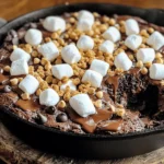 To make the perfect S'mores Brownie Skillet Dip, you need the following items: - 1 cup all-purpose flour - 1 cup granulated sugar - 1/2 cup unsweetened cocoa powder - 1/2 teaspoon baking powder - 1/4 teaspoon salt - 1/2 cup unsalted butter, melted - 2 large eggs - 1 teaspoon vanilla extract - 1/2 cup semi-sweet or dark chocolate chips - 1 cup mini marshmallows - 1/2 cup graham cracker crumbs (plus extra for garnish) - Additional chocolate chips for topping You can swap some ingredients based on your needs: - Use almond flour for a gluten-free option. - Coconut sugar can replace granulated sugar for a healthier choice. - Swap unsweetened cocoa powder with Dutch-processed cocoa for a richer taste. - For a dairy-free version, try coconut oil instead of butter and use flax eggs. - You can use regular-sized marshmallows if mini ones are not available. Quality ingredients make a big difference in taste. Here are some tips: - Flour: Choose unbleached all-purpose flour for a better texture. - Cocoa Powder: Go for high-quality cocoa powder for a deep chocolate flavor. - Butter: Use unsalted butter for better control of salt in your dish. - Chocolate Chips: Select semi-sweet or dark chocolate chips for rich taste. - Marshmallows: Opt for fresh mini marshmallows for that gooey texture. Following these tips helps you create the best S'mores Brownie Skillet Dip. Don't forget to check the Full Recipe for detailed steps! To make S'mores Brownie Skillet Dip, start by gathering your ingredients. You will need flour, sugar, cocoa powder, baking powder, salt, butter, eggs, vanilla, chocolate chips, mini marshmallows, and graham cracker crumbs. The prep time is about 15 minutes, and the baking time is around 20-25 minutes. 1. Preheat your oven to 350°F (175°C). This step warms the oven for even baking. 2. In a large bowl, combine the flour, sugar, cocoa powder, baking powder, and salt. Mix until there are no lumps. 3. Add the melted butter, eggs, and vanilla extract to the dry mix. Stir gently with a spatula. It’s okay if the batter has some lumps. 4. Fold in the chocolate chips carefully. You want them spread out in the batter without over-stirring. 5. Grease a cast iron skillet or an oven-safe dish. Pour the brownie batter into the skillet and smooth it out. 6. Sprinkle mini marshmallows and graham cracker crumbs on top. You can also add extra chocolate chips if you like. 7. Bake in the preheated oven for 20-25 minutes. The edges should be set, but the center should still be gooey. 8. Remove the skillet from the oven and let it cool for a few minutes. This waiting time helps the dip reach the perfect consistency. Serve the S'mores Brownie Skillet Dip directly from the skillet. This rustic style adds charm. Pair it with graham crackers or fruit slices for dipping. For a finishing touch, sprinkle extra graham cracker crumbs and chocolate chips on top. Dive in and enjoy this sweet, gooey treat! You can find the full recipe above. To get that perfect gooey texture, bake your dip just enough. You want the edges firm but the center soft. Keep an eye on it during the last few minutes. If the top looks set but the center jiggles slightly, it’s done. This helps create a rich, gooey experience in every bite. Many folks over-mix the batter. This can lead to a dry dip. Mix gently, allowing some lumps to stay. Also, don’t skip the mini marshmallows on top. They add a key element of creaminess and sweetness. Lastly, avoid baking too long. Check often to prevent overcooking. Serve your S'mores Brownie Skillet Dip warm straight from the skillet. Use fresh graham crackers for dipping. Slices of bananas or strawberries work well too. For a fun twist, add pretzels for a salty crunch. Feel free to drizzle melted chocolate on top for extra indulgence. For the full recipe, check out the link. {{image_4}} You can add your favorite flavors to this dip. Consider peanut butter or mint for a twist. Swapping in butterscotch chips adds a sweet touch. Try adding crushed candy bars for extra crunch. You might enjoy experimenting with flavored marshmallows, too. Each addition makes the dip unique and fun. Making this dip gluten-free is easy. Use almond flour or gluten-free flour instead of all-purpose flour. For a vegan option, replace eggs with flax eggs. Mix one tablespoon of ground flaxseed with three tablespoons of water. Let it sit for a few minutes until it gets thick. Use coconut oil in place of butter for a dairy-free dip. You can switch up flavors based on the season. In fall, add pumpkin spice for a cozy vibe. For winter, a hint of peppermint brings holiday cheer. In summer, mix in fresh berries for a fruity kick. For themed parties, use colored marshmallows or sprinkles to match the occasion. These twists make the dip festive and exciting. You can find the Full Recipe for this delightful treat above. To keep your S'mores Brownie Skillet Dip fresh, let it cool down first. Then, cover it tightly with plastic wrap or aluminum foil. You can also use an airtight container. Store it in the fridge for up to three days. This way, you keep the gooey texture and rich flavor intact. When you're ready to enjoy your leftovers, preheat your oven to 350°F (175°C). Place the skillet in the oven for about 10-15 minutes. This warms it up evenly and revives that lovely gooeyness. You can also use a microwave if you're in a hurry. Heat it in short bursts of 15 seconds, stirring in between, until it’s warm. If you want to save some for later, you can freeze the dip. Pour the cooled dip into a freezer-safe container. Seal it tightly and label it with the date. It can last up to three months in the freezer. When you're ready to eat, thaw it in the fridge overnight. Then reheat as described above for a tasty treat. Don't forget, you can find the full recipe to make this delightful dessert whenever you want! You can dip many tasty treats in S'mores Brownie Skillet Dip. Here are some ideas: - Graham crackers - Sliced strawberries - Apple slices - Pretzels - Marshmallows - Cookies Each option adds a fun twist to your dip experience. Try mixing and matching to find your favorite! S'mores Brownie Skillet Dip tastes best fresh and warm. However, you can store leftovers in the fridge. Seal it tightly in an airtight container. It will last about 3-4 days. Just remember, the gooey texture might change a bit once it cools. Yes, you can prepare this recipe ahead of time. Mix the batter and pour it into the skillet. Cover it with plastic wrap and place it in the fridge. When you're ready to bake, just remove the wrap and pop it in the oven. It’s a great way to save time on busy days! For the full recipe, check out the detailed steps above. In this post, we explored the essentials for making a great S'mores Brownie Skillet Dip. We discussed key ingredients, substitutions, and tips to select the best quality items. I detailed the baking process and shared how to get that perfect gooey texture while avoiding common mistakes. Plus, I offered variations for different diets and flavors. Finally, I included advice on storage and answers to frequent questions. Enjoy making this treat and don’t hesitate to experiment with your own twists!