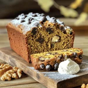 To make pumpkin zucchini bread, gather the following ingredients: - 1 cup freshly grated zucchini - 1 cup canned pumpkin puree - 1/2 cup vegetable oil - 1 cup brown sugar, tightly packed - 1/2 cup granulated sugar - 3 large eggs, at room temperature - 2 cups all-purpose flour, sifted - 1 teaspoon baking powder - 1 teaspoon baking soda - 1 teaspoon ground cinnamon - 1/2 teaspoon ground nutmeg - 1/2 teaspoon ground ginger - 1/2 teaspoon salt - 1 cup chopped walnuts or pecans (optional) - 1/2 cup semi-sweet chocolate chips (optional) Using fresh zucchini adds moisture and texture to the bread. Canned pumpkin puree brings a warm flavor and color. Vegetable oil keeps the bread tender. The combination of brown and granulated sugar offers depth in sweetness. Eggs act as a binder, holding everything together. All-purpose flour provides structure. Baking powder and baking soda help the bread rise. Ground spices like cinnamon, nutmeg, and ginger enhance the flavor profile. Salt balances the sweetness. Optional mix-ins like nuts and chocolate chips add crunch and sweetness. Feel free to adjust these to your taste. For the full recipe, check out the earlier mentioned details. - Preheat oven to 350°F (175°C). - Prepare a 9x5 inch loaf pan by greasing it or lining it with parchment paper. - In a large bowl, combine grated zucchini, pumpkin puree, and sugars. - Add vegetable oil and eggs. Mix until everything is smooth and well combined. - In another bowl, sift together flour, baking powder, baking soda, and spices. - Add salt to this dry mix, making sure to mix well. - Gently fold the dry mix into the wet mixture. Stir until just combined. - If you want some crunch, gently fold in walnuts or pecans and chocolate chips. - Pour the batter into the prepared loaf pan. - Bake for 55-65 minutes. Check with a toothpick; it should come out clean. To keep your pumpkin zucchini bread moist, do not overmix the batter. When you combine the wet and dry ingredients, mix just until they blend. A few lumps are fine. This helps the bread stay soft and tender. Proper egg incorporation is also key. Add each egg one at a time and mix well before adding the next. This step ensures even mixing and a smooth texture throughout the bread. To check if your bread is done, use a toothpick. Insert it in the center; if it comes out clean, your bread is ready. If it has batter on it, bake a bit longer. Sometimes the top may brown too quickly. If this happens, cover it loosely with aluminum foil. This will help prevent burning while the inside finishes baking. For serving, slice the bread and serve it warm or at room temp. You can lightly dust it with powdered sugar for a nice look. To enhance flavor, offer cream cheese spread or cinnamon butter on the side. Arrange the slices on a decorative platter for a beautiful display at your next gathering. For the full recipe, check out the complete guide to make this delightful treat! {{image_4}} You can change up the spices for great flavor. Instead of cinnamon, try allspice. You can also use cardamom for a unique twist. For a warm kick, add a pinch of cayenne pepper. Mix-ins can also change the taste. Try dried cranberries or raisins for a fruity burst. Seeds like sunflower or pumpkin seeds can add crunch and nutrition. If you need a gluten-free option, use almond flour or a gluten-free blend. Both options work well in this recipe. For a low-sugar version, substitute the brown sugar with a sugar alternative like monk fruit sweetener. You can also use unsweetened applesauce to cut down on sugar while keeping moisture. Transform your bread into French toast! Slice the bread, dip it in a mix of eggs and milk, and cook until golden. Top with maple syrup for a delicious breakfast. You can also make Pumpkin Zucchini Bread muffins. Just pour the batter into a muffin tin and bake for about 20-25 minutes. This gives you a portable snack that’s perfect for busy mornings. For the full recipe, check out the link to ensure you capture all these variations! To keep your pumpkin zucchini bread fresh, follow these tips. First, let the bread cool completely. This step prevents moisture buildup. Wrap the bread tightly in plastic wrap or aluminum foil. You can also place it in an airtight container. This keeps the bread moist and flavorful. For best results, store your bread at room temperature. It should last about 3 to 5 days. If you want to keep it longer, freezing is a great option. Freezing pumpkin zucchini bread is simple and effective. Start by slicing the bread. This way, you can take out only what you need later. Wrap each slice in plastic wrap. Then, place the wrapped slices in a freezer-safe bag. Remove as much air as you can to prevent freezer burn. For best quality, freeze the bread for up to three months. When you're ready to eat it, take the slices out and let them thaw at room temperature. You can also warm them in the oven at 350°F for about 10 minutes. This restores the bread's fresh-baked taste. For the full recipe, check out the complete guide to making this delicious bread! Pumpkin zucchini bread can last about 5 days at room temperature. Store it in an airtight container to keep it fresh. You can also refrigerate it, which extends its life to about 10 days. However, make sure to wrap it well to avoid drying out. Yes, you can use fresh pumpkin! To do this, choose a sugar pumpkin. Bake it at 350°F (175°C) until soft. Once cool, scoop out the flesh and mash it until smooth. Fresh pumpkin adds a nice flavor, but it may be a bit more watery. You might need to adjust the flour to balance it out. If you want a vegan version, you have options! You can use: - 1/4 cup unsweetened applesauce for each egg - 1/4 cup mashed banana - 1 tablespoon ground flaxseed mixed with 2.5 tablespoons water (let it sit for a few minutes) These substitutes keep the bread moist and tasty. Yes, you can skip the nuts and chocolate chips. The bread will still taste great! However, without these add-ins, the texture will be smoother. Nuts add crunch, and chocolate chips add sweetness. You can also try adding other mix-ins like dried fruit for more flavor. You learned how to make delicious pumpkin zucchini bread. We covered ingredients, steps, and tips to ensure great texture. From mixing wet and dry to baking, each step matters. We also discussed variations, storage, and answered common questions. Now, you have all the info to bake this tasty treat. Enjoy experimenting with flavors and sharing it with friends and family!