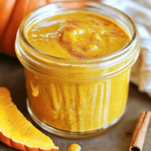 To make a rich and flavorful pumpkin spice latte sauce, gather these ingredients: - 1 cup pumpkin puree - 1 cup coconut milk (or your preferred milk) - 1/2 cup maple syrup - 1 tablespoon vanilla extract - 1 teaspoon pumpkin pie spice - 1/2 teaspoon ground cinnamon - Pinch of salt - Optional: 1 tablespoon cornstarch (for extra thickness) These ingredients create a creamy, sweet, and spiced sauce that elevates your drinks and desserts. You can customize your sauce with a few options: - Milk: Use almond milk, oat milk, or regular dairy milk if you prefer. - Sweetener: Instead of maple syrup, try honey or agave syrup for different flavors. - Spices: Add nutmeg or ginger for a warm kick. Adjust pumpkin pie spice to your taste. - Thickener: If you want, skip the cornstarch for a thinner sauce, or use arrowroot powder. These options help you cater to your taste and dietary needs. For the best flavor, choose high-quality ingredients: - Pumpkin puree: Opt for pure pumpkin without additives. Fresh pumpkin works great too. - Milk: Select organic milk for better taste and nutrition. - Maple syrup: Real maple syrup adds depth. Avoid imitation syrups. - Spices: Fresh ground spices are more flavorful than pre-ground ones. Using quality ingredients enhances your sauce and makes it special. For the full recipe, check the section above. To make your Pumpkin Spice Latte Sauce, start by gathering your ingredients. You will need pumpkin puree, coconut milk, maple syrup, vanilla extract, pumpkin pie spice, ground cinnamon, and a pinch of salt. 1. In a medium saucepan over medium heat, add 1 cup of pumpkin puree and 1 cup of coconut milk. Whisk until smooth. 2. Next, add 1/2 cup of maple syrup, 1 tablespoon of vanilla extract, 1 teaspoon of pumpkin pie spice, 1/2 teaspoon of ground cinnamon, and a pinch of salt. Stir for about 4-5 minutes until everything blends well and heats through. 3. If you like your sauce thick, mix 1 tablespoon of cornstarch with 1 tablespoon of cold water. Stir this slurry into your sauce. Keep cooking for another 2-3 minutes. This will help your sauce reach the right thickness. 4. Taste the sauce. If you want it sweeter or spicier, add more maple syrup or spices. Adjust to your liking. 5. Once finished, remove the saucepan from the heat. Let the sauce cool a bit, then pour it into a glass jar or airtight container. To get the best texture for your sauce: - Always whisk the pumpkin puree and coconut milk well. This helps avoid lumps. - If the sauce is too thin, use the cornstarch slurry trick. It works wonders! - If it gets too thick after cooling, just reheat with a splash of milk. Here’s what you will need: - Medium saucepan - Whisk - Measuring cups and spoons - Glass jar or airtight container for storage With these instructions and tips, you can whip up a rich and flavorful Pumpkin Spice Latte Sauce that will delight your taste buds. Enjoy drizzling it over your favorite treats! To boost the flavor of your pumpkin spice latte sauce, think beyond the basics. Here are some tips to elevate your sauce: - Add a dash of nutmeg: This spice gives a warm and cozy note. Just a pinch will do! - Use fresh pumpkin puree: If you can, make your own puree. It tastes richer than canned. - Incorporate a splash of coffee extract: It adds depth and enhances the latte experience. - Experiment with different sweeteners: Try brown sugar or honey for a different sweetness profile. Making this sauce is simple, but some mistakes can affect the taste: - Skipping the whisking: Always whisk your ingredients well. This prevents lumps and ensures a smooth sauce. - Overcooking the spices: Don’t cook too long after adding spices. They can become bitter if overheated. - Ignoring the taste test: Always taste your sauce before finishing. Adjust sweetness or spice levels as needed. Your pumpkin spice latte sauce is not just for lattes. Here are some fun ways to use it: - Drizzle on hot chocolate: It adds a festive twist to your favorite drink. - Mix into chai tea: The spices blend beautifully with chai flavors. - Use in smoothies: Blend it with banana and almond milk for a fall-inspired treat. - Stir into warm milk: Create a cozy drink that’s perfect for chilly evenings. For the complete recipe, check the [Full Recipe]. {{image_4}} You can use many types of milk for this sauce. I often pick coconut milk for its creamy texture. Almond milk is another great choice. It adds a nutty flavor that pairs well with pumpkin. Oat milk also works nicely, giving a smooth finish. Each milk brings its own taste. Choose what you love most! Want to mix things up? Try adding a dash of nutmeg for warmth. A little ginger can add a spicy kick. If you like chocolate, a spoon of cocoa powder will do wonders. For a sweeter taste, consider adding caramel syrup. These small tweaks can change everything. Experiment with flavors to find your favorite. Make this sauce fit the season. In fall, add a bit of apple cider for a fruity twist. In winter, try mixing in peppermint extract for a holiday vibe. Spring is perfect for a splash of vanilla bean. Summer? Add a hint of citrus zest for a fresh taste. These seasonal ideas can keep your sauce exciting all year round. For the full recipe, check out the details above. I recommend storing your pumpkin spice latte sauce in a glass jar or an airtight container. This keeps it fresh and tasty. Make sure the sauce is cool before you seal it. Store it in the fridge for the best flavor. It will stay good and ready for your next treat. You can freeze the sauce if you want to save some for later. Use ice cube trays to make small portions. Once frozen, pop the cubes into a freezer bag. To thaw, just take out what you need and place it in the fridge overnight. You can also microwave it for a quick thaw. In the fridge, the sauce lasts about one week. Check for changes in smell or color. If it smells sour or looks off, it’s best to throw it away. If you notice any mold, do not eat it. Always trust your senses to keep your cooking safe and tasty. You can use Pumpkin Spice Latte Sauce in many drinks. It works great in coffee, lattes, and even hot chocolate. Just add a few spoonfuls to your drink. Mix it well, and enjoy the rich flavor. You can also drizzle it over whipped cream for a fancy touch. Try it in smoothies for a fall twist. Adding it to tea can create a warm, cozy drink too. Yes, you can find Pumpkin Spice Latte Sauce in stores. Many coffee shops sell their own version. However, homemade sauce tastes fresher and is easy to make. Store-bought options may contain added sugars or preservatives. Making your own gives you control over the flavor and ingredients. You can find the full recipe above to try it yourself. Using Pumpkin Spice Latte Sauce can have some health perks. Pumpkin puree is rich in vitamins A and C. It also has fiber, which is good for digestion. Coconut milk provides healthy fats, too. Maple syrup offers natural sweetness without refined sugars. Just remember to enjoy it in moderation. The spices in the sauce, like cinnamon, can also help with blood sugar control. In this post, we explored how to make pumpkin spice latte sauce at home. We discussed key ingredients, detailed cooking steps, and tips for the perfect texture. I shared ways to enhance flavors and avoid common mistakes. We also looked at variations and storage tips to keep your sauce fresh. Homemade sauce gives you control over flavors and quality. Enjoy experimenting with this easy recipe!