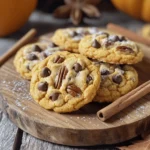 - 1 cup pumpkin puree - 1/2 cup unsalted butter, softened - 1 cup brown sugar and 1/2 cup granulated sugar These ingredients form the base of your chewy pumpkin spice cookies. Pumpkin puree provides moisture and flavor. Softened butter helps create that melt-in-your-mouth texture. Mixing brown and granulated sugar gives sweetness and a lovely depth. - 1/2 cup chocolate chips - 1/2 cup chopped pecans or walnuts If you want to elevate your cookies, consider adding chocolate chips. They bring a rich sweetness that pairs well with pumpkin spice. Chopped pecans or walnuts add a nice crunch and nutty flavor. Feel free to mix and match based on your taste. - 2 cups all-purpose flour - 1 teaspoon baking soda, baking powder, pumpkin spice, and sea salt All-purpose flour is your main structure builder. Baking soda and baking powder help the cookies rise and stay soft. Pumpkin spice adds warmth and that classic fall flavor. Sea salt enhances the sweetness and balances the spices. For the full recipe, check out the details above. Each ingredient plays a key role in creating these irresistibly soft treats! - Preheat your oven to 350°F (175°C). This step ensures even baking. - Line a baking sheet with parchment paper. This helps the cookies not stick. - In a large bowl, cream together softened butter and both sugars. - Use an electric mixer for the best results. Mix until light and fluffy. - Next, add the pumpkin puree, egg, and vanilla extract. - Beat well until everything is smooth and combined. - In a separate bowl, whisk together the flour, baking soda, baking powder, pumpkin spice, and salt. - Gradually add this dry mix to the wet ingredients. Stir gently and avoid overmixing. - Use a tablespoon or cookie scoop to portion the dough onto the lined baking sheet. - Leave enough space between each cookie to allow for spreading. - Bake in the preheated oven for 10-12 minutes. The edges should be golden brown. - The centers might look a bit soft but will set as they cool. For the full recipe, refer to the earlier sections. Enjoy the process! To make your cookies chewy, do not overmix the dough. Mix just until the flour disappears. Overmixing makes cookies tough. The right baking time and temperature are key. Bake at 350°F (175°C) for 10-12 minutes. Watch for golden edges and soft centers. They will harden as they cool. You can use homemade pumpkin puree or canned. Homemade puree adds a fresh taste. Canned options are quick and easy. Also, try different spices. While pumpkin spice is great, adding a pinch of cardamom or allspice can elevate the flavor. Experiment until you find your favorite blend. For a stunning display, stack your cookies on a rustic platter. This adds charm to your table. To make them look even nicer, dust with powdered sugar. Add some cinnamon sticks beside the cookies for a cozy touch. These small details impress guests and enhance enjoyment. For the full recipe, check the complete instructions above. {{image_4}} You can make fun swaps for your chewy pumpkin spice cookies. One easy change is to use coconut oil instead of butter. This makes the cookies dairy-free and adds a light coconut flavor. If you want a vegan option, replace the egg with flax eggs. To make a flax egg, mix one tablespoon of ground flaxseed with three tablespoons of water. Let it sit for five minutes to thicken. This keeps your cookies soft and chewy, just like the original recipe. Want to add more flavor? Try adding dried fruits like cranberries or raisins. They bring a sweet chewiness that pairs well with pumpkin spice. For a fresh twist, you can also add a hint of citrus zest. A little orange or lemon zest brightens the cookies and gives them a fun taste. These small changes can make your cookies stand out during the fall season. Frosting can take your cookies to another level. Cream cheese frosting pairs perfectly with the warm spices in these cookies. To make it, mix cream cheese with powdered sugar and a splash of vanilla. If you want something lighter, consider a simple glaze. Just mix powdered sugar with a bit of milk until smooth. Drizzle it over the cookies for added sweetness. These frosting options make each bite even more delightful. To keep your chewy pumpkin spice cookies fresh, use an airtight container. This helps lock in moisture. Store them at room temperature, away from sunlight. A cool, dry place works best. To maintain their soft and chewy texture, place a slice of bread in the container. The cookies absorb moisture from the bread, keeping them soft. You can also wrap each cookie in plastic wrap for extra protection. Freezing cookies is easy and a great way to save them for later. First, let the cookies cool completely. Then, arrange them in a single layer on a baking sheet. Freeze them for about one hour. This step prevents them from sticking together. After freezing, transfer the cookies to a freezer-safe bag. Remove as much air as possible before sealing. They can last for up to three months in the freezer. When you're ready to eat them, thaw cookies at room temperature. For a warm treat, pop them in the microwave for about 10-15 seconds. Chewy pumpkin spice cookies last about a week at room temperature. Store them in an airtight container to keep them fresh. Look out for signs of spoilage. If they become hard or dry, they may be past their prime. Also, check for any off smells or mold. If you see or smell anything unusual, it’s best to throw them away. These tips will help you enjoy your chewy pumpkin spice cookies even longer! For the full recipe, check out the [Full Recipe]. You can use pumpkin pie filling, but it is not the same. Pumpkin puree is pure pumpkin with no added sugar or spices. Pumpkin pie filling has sugar and spices mixed in. If you use it, cut back on the sugar in your recipe. It may make your cookies sweeter than you want. To reduce sweetness, cut down on the sugar. You can use 3/4 cup of brown sugar instead of 1 cup. You can also skip the granulated sugar. Another option is to add more pumpkin puree. This can balance the sweetness while keeping the texture. To reheat your cookies, use the oven for the best results. Preheat your oven to 350°F (175°C). Place the cookies on a baking sheet. Heat them for about 5 minutes. This keeps them soft and chewy. You can also use the microwave. Heat them for 10-15 seconds. This works, but they may not be as chewy. Enjoy your chewy pumpkin spice cookies warm! These chewy pumpkin spice cookies are simple to make with the right ingredients. Start with pumpkin puree, butter, and sugars for the best taste. Follow the steps to create a delightful treat and use my tips for the perfect chewy texture. Experiment with flavors to make your cookies unique. Store them well to keep that freshness. Enjoy sharing these cookies, as they are sure to impress!