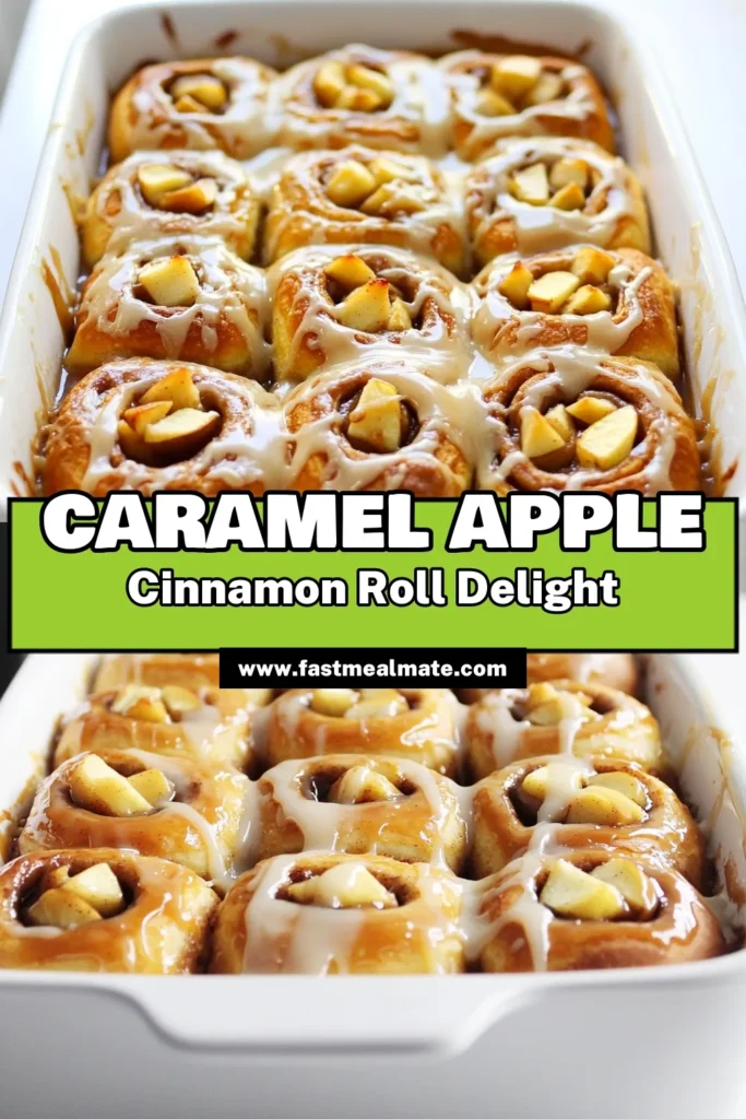 Indulge in the sweet and comforting flavor of Caramel Apple Cinnamon Roll Bake! This easy recipe combines fluffy cinnamon rolls with juicy apples, warm spices, and a rich caramel sauce, perfect for any occasion. Learn how to create this delightful dish that pairs beautifully with vanilla ice cream or whipped cream. Click to explore the full recipe and enjoy a warm slice today! #CinnamonRolls #BakingRecipes #AppleDessert #ComfortFood