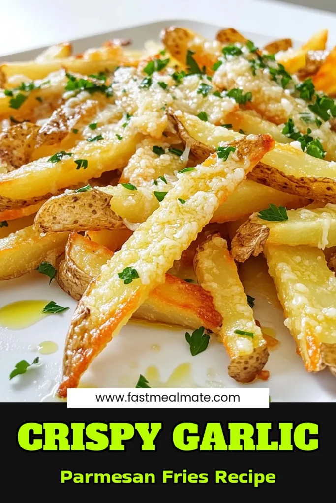 Indulge in the ultimate snack with these irresistible Garlic Parmesan French Fries! Made fresh from russet potatoes and coated in a mouthwatering blend of garlic, olive oil, and Parmesan cheese, these crispy fries are perfect for any occasion. Discover the simple steps to achieve golden perfection and impress your friends. Don’t miss out—click through for the full recipe and bring flavor to your table! #GarlicParmesanFries #HomemadeFries #EasySnacks #ComfortFood