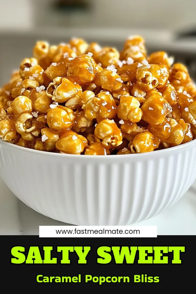 Craving a sweet and salty treat? Try this easy caramel popcorn recipe for a crunchy popcorn snack! This homemade caramel popcorn is a delightful mix of flavors, making it perfect for movie nights. The recipe takes just an hour and serves 8-10. Get ready to impress your friends with this tasty crunch caramel popcorn! Save this pin for your next snack crave! #CaramelPopcornRecipe #PopcornSnackRecipe #HomemadeCaramelPopcorn #SweetAndSaltyPopcorn