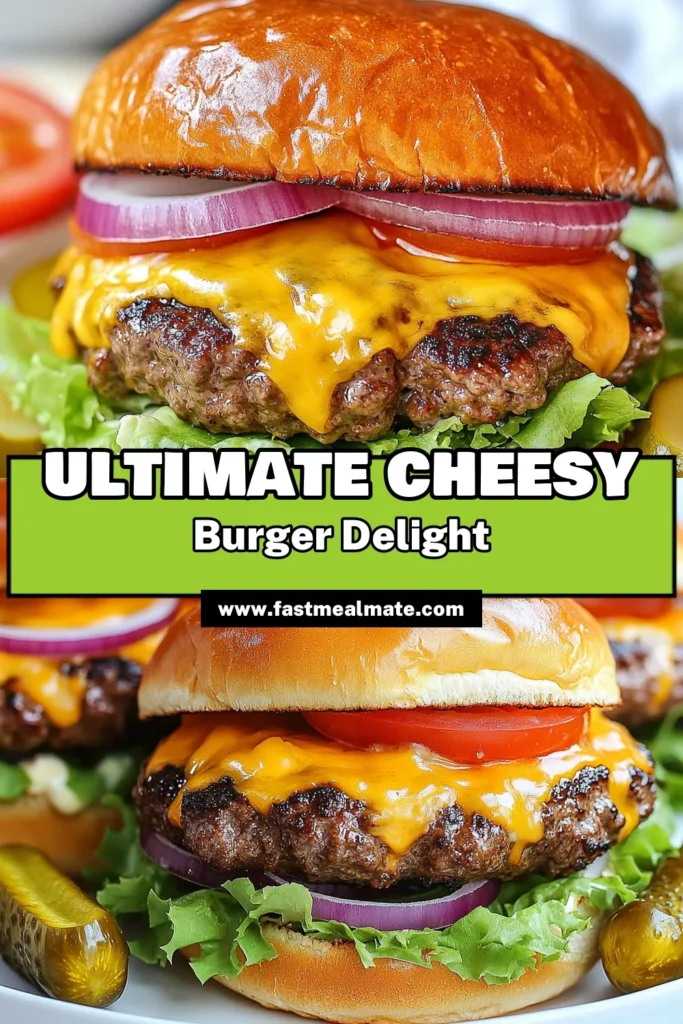 Indulge in these irresistible Crack Burgers Supreme! This crack burgers recipe features juicy homemade burger patties seasoned with smoked paprika for a gourmet touch. Topped with sharp cheddar and fresh toppings, these cheesy beef burgers are perfect for any occasion. Elevate your grilling game and enjoy every bite. Save this recipe for your next cookout! #CrackBurgers #CheesyBeefBurgers #GourmetBurgerToppings #BurgerPatties