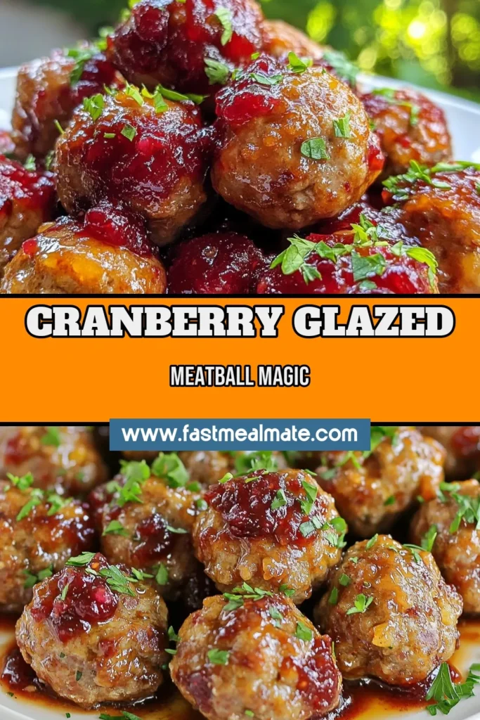 Looking for a delicious and easy dinner option? Try this amazing cranberry meatball recipe featuring tender baked turkey meatballs coated in a tangy cranberry sauce. Perfect for parties or a quick weeknight meal, these turkey meatballs with cranberry sauce are a sure hit. With only 35 minutes to make, you'll love serving these easy cranberry meatballs. Save this recipe for your next gathering! #CranberryMeatballs #TurkeyMeatballs #EasyCranberryMeatballs #BakedTurkeyMeatballs