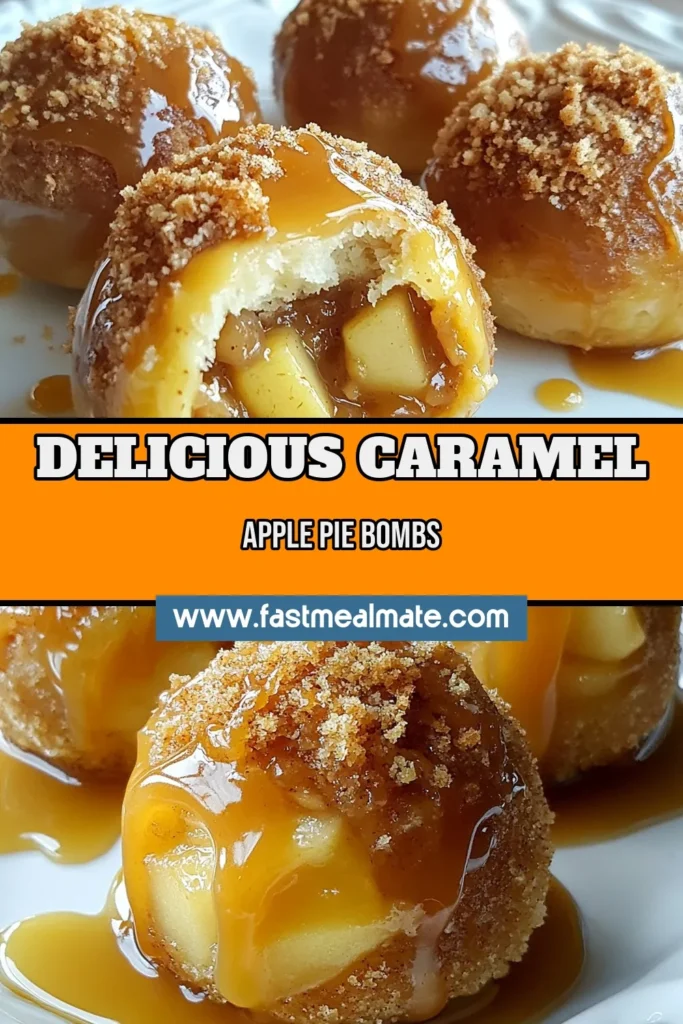 Indulge in these delicious caramel apple pie bombs, the perfect easy biscuit dessert that combines warm apple treats and mouthwatering homemade caramel. With simple ingredients like apple pie filling and biscuit dough, this dessert recipe creates irresistible bites of sweetness, ideal for any occasion. Try these warm delights today and enjoy a comforting experience! Save this recipe now! #CaramelApplePieBombs #EasyDessertRecipes #WarmAppleTreats #HomemadeCaramelDessert