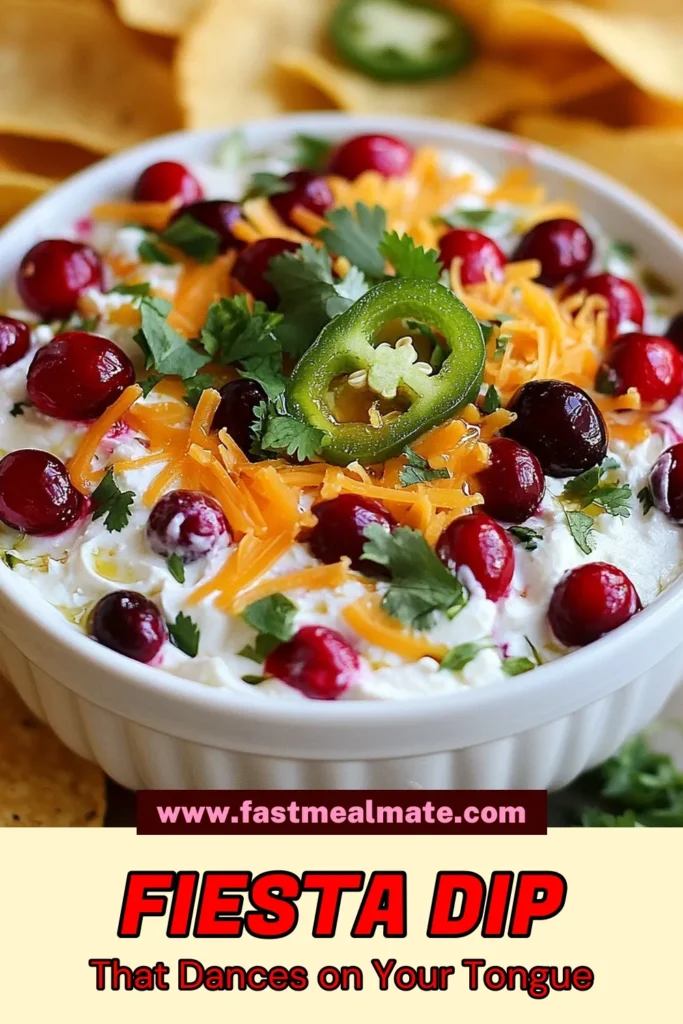 Looking for a festive party dip recipe? Try this delicious Cranberry Jalapeño Dip! Combining cream cheese, sour cream, and a touch of spice, this creamy cheese dip is the perfect easy holiday appetizer. With fresh cranberries and jalapeños, it’s a unique and tasty spicy cranberry recipe that will impress your guests. Don’t wait—make this crowd-pleaser today! #CranberryJalapenoDip #HolidayAppetizer #PartyDip #EasyRecipes