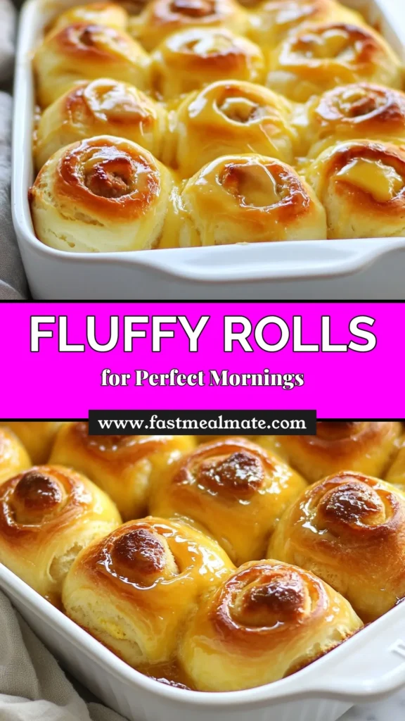 Start your mornings with these fluffy breakfast rolls that are perfect for busy schedules! This easy homemade rolls recipe is a make-ahead breakfast recipe that everyone will love. Learn how to make breakfast rolls stuffed with cheesy goodness and savory options like sausage or spinach. Save this recipe for delicious, warm rolls anytime! Perfect for brunch and gatherings! #FluffyBreakfastRolls #MakeAheadBreakfast #EasyHomemadeRolls #CheesyBreakfastRolls