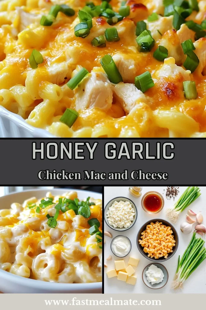 Discover this delightful High-Protein Honey Garlic Butter Chicken Mac & Cheese, a must-try for pasta lovers! This easy dinner recipe combines tender chicken with a creamy cheesy chicken pasta bake that’s not only delicious but also packed with protein. Perfect for a healthy mac and cheese option, it's a crowd-pleaser your family will adore. Don’t forget to save this honey garlic chicken recipe for your next meal! #HighProteinMacAndCheese #EasyDinnerRecipes #CheesyChickenPastaBake #HealthyMacAndCheese