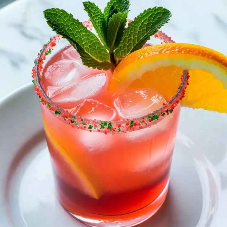 - 1 cup cranberry juice - 1/2 cup freshly squeezed orange juice - 1/4 cup ginger ale - 2 tablespoons grenadine - Fresh mint leaves for garnish - Ice cubes - Red and green sugar for rimming the glasses (optional) - Use 1 cup of cranberry juice for a sweet base. - Measure 1/2 cup of orange juice for a citrusy kick. - Add 1/4 cup of ginger ale for fizz and fun. - Include 2 tablespoons of grenadine for color and sweetness. - Keep fresh mint leaves on hand for garnish. - Don't forget ice cubes to chill the drink. - If you want to be festive, use red and green sugar for the rim. - You can swap cranberry juice for pomegranate juice for a twist. - Use lime juice instead of orange juice for a tangy flavor. - Add a splash of vodka for a spirited version. - Try using flavored ginger ale for more depth. - Fresh fruit slices can add more color and taste to your drink. {{ingredient_image_2}} Start by taking your glasses. To make them festive, use a slice of orange. Rub the slice around the rim of each glass. Then, dip the rim into red and green sugar. Make sure the rim is well coated. This adds a fun touch to your drinks. Grab a cocktail shaker. Pour in 1 cup of cranberry juice. Next, add 1/2 cup of freshly squeezed orange juice. Finally, pour in 1/4 cup of ginger ale. This mix gives your cocktail a nice, refreshing base. Now, it's time for the grenadine. Carefully measure out 2 tablespoons. Pour it into the shaker with the other juices. Do not stir too much! Let the grenadine sink to the bottom. This will create a beautiful color gradient. Fill the shaker with ice cubes. Secure the lid tightly. Shake gently for about 10 seconds. You want everything to mix well and chill. Be careful not to shake too hard, or you may lose that lovely gradient. Get your prepared glasses ready. Use a strainer to pour the mixture into each glass. Let it flow over fresh ice cubes. This keeps your drink cold and refreshing. To finish, take a few fresh mint leaves. Place them on top of each cocktail. This adds a pop of color and a nice aroma. You can also add a colorful straw or a slice of orange for extra flair. Enjoy your Drunken Rudolph Cocktail! To make the Drunken Rudolph Cocktail shine, use fresh juices. Freshly squeezed orange juice brings bright flavor. Opt for 100% cranberry juice for the best taste. Check the label to avoid added sugars. Use ginger ale for fizz and a nice kick. Start by preparing your glasses. Moisten the rim with a slice of orange. This helps the sugar stick well. Mix red and green sugar on a plate. Carefully dip each glass into the sugar. Make sure it coats evenly for a festive look. A good cocktail shaker is key for this drink. I recommend a two-piece shaker for better control. Fill it halfway with ice before adding your juices. This chills the drink quickly. Shake gently for about ten seconds to mix well. Serve the Drunken Rudolph in clear glasses. This shows off the beautiful layers. Add a colorful straw for fun. For more flair, place a slice of orange on the rim. Fresh mint leaves also add a pop of green. This cocktail will impress your guests! Pro Tips Festive Rimming: For a beautiful presentation, use a mix of red and green sugar to rim your glasses, enhancing the festive look of the cocktail. Fresh Juice Matters: Always opt for freshly squeezed orange juice to elevate the flavor profile of your cocktail. It’s worth the extra effort! Layering Technique: To achieve the stunning gradient effect, pour the grenadine gently and avoid stirring too much after adding it to the shaker. Chill Your Glasses: For an extra cold drink, chill your glasses in the freezer for a few minutes before serving the cocktail. {{image_4}} You can easily make a fun, non-alcoholic Drunken Rudolph. Just skip the alcohol and enjoy the same great taste. Use the same ingredients: cranberry juice, orange juice, ginger ale, and grenadine. This drink is perfect for kids or anyone who prefers no alcohol. Everyone can join the festive cheer! Want to mix it up? Try using different fruit juices! You can swap out the cranberry juice for pomegranate or cherry juice. If you prefer a tropical twist, use pineapple or mango juice instead. Each choice brings a new flavor and makes your drink unique. Get creative and find your favorite combo! If you want a stronger drink, add some alcohol! Vodka or rum works great in this cocktail. Start with one ounce for a nice kick. Mix it in with the fruit juices and ginger ale. The extra alcohol adds warmth and joy to your holiday gatherings. Just remember to drink responsibly! After making your Drunken Rudolph cocktail, you may have some ingredients left. Store cranberry juice and orange juice in the fridge. Use them within a week for the best taste. If you have extra ginger ale, keep it sealed tight to keep it fizzy. Grenadine can last months in a cool, dark place. You can make parts of this drink ahead. Mix the cranberry juice, orange juice, and grenadine. Store this mix in the fridge for up to two days. This will save time when guests arrive. Just add ginger ale and ice right before serving. For the best taste, always use fresh juices. Squeeze oranges just before mixing your drink. If you prep in advance, avoid adding ginger ale until serving. This keeps the fizz and flavor bright. Store your garnishes, like mint leaves, in a damp paper towel. This helps them stay fresh and vibrant. The Drunken Rudolph Cocktail is a fun, festive drink. It mixes cranberry juice, orange juice, ginger ale, and grenadine. This cocktail looks great with a red and green sugar rim. You can serve it over ice and garnish it with fresh mint leaves. It’s a drink that captures the spirit of the holidays. Yes, you can easily make a large batch of Drunken Rudolph. Simply multiply the ingredient amounts by the number of servings you need. Mix everything in a big pitcher. This way, you can serve many guests at once. Just remember to add the ginger ale last to keep it fizzy. You can get creative with garnishes for your Drunken Rudolph. Try adding a slice of orange or a few cranberries. You might also use rosemary sprigs for a wintery touch. Each garnish adds a unique flavor and look to the drink, making it even more festive. To adjust the sweetness, change the amount of grenadine. Add more for a sweeter drink, or use less for a tangy taste. You can also add more cranberry juice if it’s too sweet. Taste as you go to find the perfect balance for your guests. This cocktail is perfect for holiday parties and festive gatherings. Serve it at Christmas, New Year’s, or even Thanksgiving. It’s a fun drink that gets everyone in the holiday spirit. You can enjoy it with family or friends, making any event feel special. This blog post covered everything you need to enjoy a Drunken Rudolph cocktail. I shared the complete list of ingredients and their measurements for easy mixing. You learned step-by-step instructions to prepare the drink and tips for the perfect finish. We also discussed fun variations and storage tips for convenience. At your next gathering, this festive drink will surely delight everyone. Enjoy the season and raise a glass!