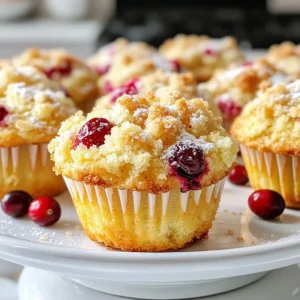 - 1 &frac12; cups all-purpose flour - &frac12; cup granulated sugar - &frac12; cup brown sugar, packed - 2 teaspoons baking powder - 1 teaspoon baking soda - &frac12; teaspoon salt - &frac12; teaspoon ground cinnamon - 1 large egg - &frac34; cup buttermilk - ⅓ cup vegetable oil - Zest of 1 large orange - 1 cup fresh cranberries, roughly chopped - &frac14; cup walnuts or pecans, finely chopped (optional) - Crumb topping ingredients: - &frac12; cup all-purpose flour - &frac14; cup brown sugar, packed - ⅓ cup unsalted butter, softened - &frac12; teaspoon ground cinnamon These ingredients create a mix of sweet and tart flavors. The fresh cranberries add a pop of color and a burst of tang. The orange zest brightens the muffins, making them taste fresh. The crumb topping adds that crunchy texture you crave. It&rsquo;s a simple yet delicious way to start your day. {{ingredient_image_2}} Start by preheating your oven to 350&deg;F (175&deg;C). This step is key for even cooking. Next, prepare your muffin tin. Line it with paper liners or grease it lightly with non-stick spray. This helps the muffins release easily after baking. In a large mixing bowl, combine the following dry ingredients: - 1 &frac12; cups all-purpose flour - &frac12; cup granulated sugar - &frac12; cup brown sugar, packed - 2 teaspoons baking powder - 1 teaspoon baking soda - &frac12; teaspoon salt - &frac12; teaspoon ground cinnamon Whisk these dry items together until no lumps remain. This ensures a uniform batter. In another bowl, crack one large egg and beat it gently. Add &frac34; cup buttermilk, ⅓ cup vegetable oil, and the zest of one large orange. Whisk these wet ingredients until they blend smoothly. This mix adds moisture and flavor to the muffins. Pour the wet mixture into the dry ingredients. Stir gently with a spatula or wooden spoon. Mix just until combined. It&rsquo;s fine to have small lumps in the batter. Overmixing can lead to tough muffins. Carefully fold in 1 cup of roughly chopped fresh cranberries and &frac14; cup of chopped walnuts or pecans, if you like. This adds flavor and texture. Ensure they are evenly distributed throughout the batter. In a small bowl, mix together: - &frac12; cup all-purpose flour - &frac14; cup brown sugar, packed - ⅓ cup unsalted butter, softened - &frac12; teaspoon ground cinnamon Use your fingers or a fork to blend these until you get coarse crumbs. This topping will give your muffins a lovely crunch. Divide the batter evenly among the muffin cups, filling each about three-quarters full. Then, sprinkle the crumb topping generously over each muffin. This creates a crispy layer on top. Bake the muffins in your preheated oven for 18-20 minutes. They are done when a toothpick comes out clean or with a few moist crumbs. After baking, let them cool in the pan for about 5 minutes before transferring to a wire rack. Enjoy the delightful aroma! Mixing technique plays a big role in muffin texture. When you mix, be gentle. Overmixing makes muffins tough. Stir until just combined. A few lumps are okay. This keeps the muffins light and fluffy. You can add more flavor to your muffins. Try different mix-ins like chocolate chips or raisins. Spices can also enhance taste. A pinch of nutmeg or ginger adds warmth. Experiment with your favorite flavors to make them unique. These muffins are great for breakfast or snacks. Serve them warm with butter. They also pair well with coffee or tea. For a fun twist, add a light drizzle of honey. This makes your morning brighter and tastier. Pro Tips Fresh Ingredients: Always use fresh cranberries for the best flavor. Frozen cranberries can be used, but they may result in a slightly mushy texture. Perfect Muffin Texture: Avoid overmixing the batter. Mixing just until combined ensures a light and fluffy muffin. Customize Your Nuts: Feel free to substitute walnuts with pecans or omit nuts altogether for a nut-free version of this recipe. Storage Tips: Store leftover muffins in an airtight container at room temperature for up to 3 days, or freeze them for longer storage. {{image_4}} If you want to mix things up, consider using other fruits. Blueberries are a great choice. They bring a sweet and tart flavor that pairs well with orange. You can also try diced apples for a crunchy texture. Chopped strawberries offer a fresh taste, too. If you want a unique twist, use chopped peaches or nectarines. Each fruit adds its special flavor while keeping the muffin moist and delicious. To make these muffins vegan, swap the egg for a flax egg. Mix one tablespoon of ground flaxseed with two and a half tablespoons of water. Let it sit for a few minutes to thicken. Instead of buttermilk, use almond milk with a splash of vinegar to mimic the tangy taste. For the vegetable oil, you can use melted coconut oil or any other light oil. These changes keep the muffins tasty and fluffy. For a gluten-free version, use a gluten-free flour blend. Look for a blend that includes xanthan gum, which helps with the texture. You can also use almond flour or coconut flour, but you may need to adjust the liquid in the recipe. Start with a bit less liquid and add more as needed. This helps keep the muffins light and fluffy without gluten. To keep your cranberry orange crumb muffins fresh, store them properly. For room temperature, place them in an airtight container. This keeps moisture in and prevents them from drying out. If your kitchen is warm, the fridge is a good option. Just remember, the cold can make them a bit dry. You can wrap them in plastic wrap or use a container to prevent them from getting stale. Freezing your muffins is a great way to save them for later. First, let them cool completely. This avoids extra moisture in the bag. Then, wrap each muffin tightly in plastic wrap or foil. Place the wrapped muffins in a freezer-safe bag or container. When you want to eat one, take it out and let it thaw at room temperature. You can also warm it in the microwave for about 15-20 seconds. These muffins stay fresh for about 3 days at room temperature. In the fridge, they last for about a week. If you freeze them, expect them to taste good for up to 3 months. After that time, they might lose some flavor and texture. For the best taste, enjoy them sooner rather than later! Yes, you can use frozen cranberries. They work well in muffins. Just toss them in flour before adding to your batter. This helps keep them from sinking. Also, do not thaw them. Use them straight from the freezer. This keeps your muffins nice and fresh. You get all the tart flavor without any extra water. To prevent sticking, use muffin liners. They make cleanup easy, too. If you don't have liners, grease the muffin tin well. Use non-stick cooking spray or butter. Make sure to cover the sides and bottom of each cup. This way, your muffins will pop right out. Let them cool for a few minutes before removing for best results. Yes, you can make mini muffins! Just fill each mini cup halfway. Bake them for about 10 to 12 minutes. Check for doneness with a toothpick. If it comes out clean, they are ready. Mini muffins are perfect for snacks or parties. Enjoy the same great taste in a smaller bite! In this blog post, we explored how to make delicious cranberry muffins from scratch. We covered key ingredients, step-by-step instructions, and useful tips for perfect texture. I shared ideas for variations and how to store these treats to keep them fresh. Baking is simple when you follow these steps. Remember, you can easily customize flavors and try different fruits. Enjoy your baking journey and make these muffins your own!