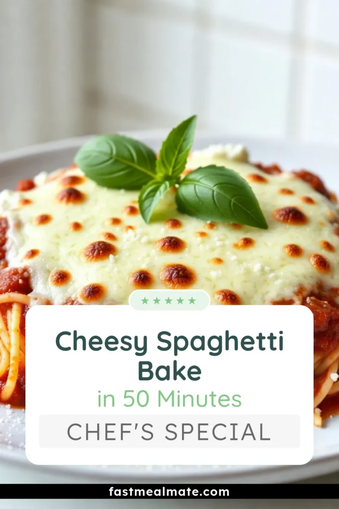 Looking for a cozy dish that everyone will love? Try this Cheesy Baked Spaghetti recipe! With layers of baked spaghetti with ricotta, rich homemade marinara spaghetti bake, and gooey cheese, this easy cheesy spaghetti casserole is the ultimate comfort food spaghetti dish. Perfect for dinner or family gatherings, this recipe is simple to follow. Save this for your next meal! #CheesyBakedSpaghetti #ComfortFood #PastaRecipe #EasyDinnerIdeas