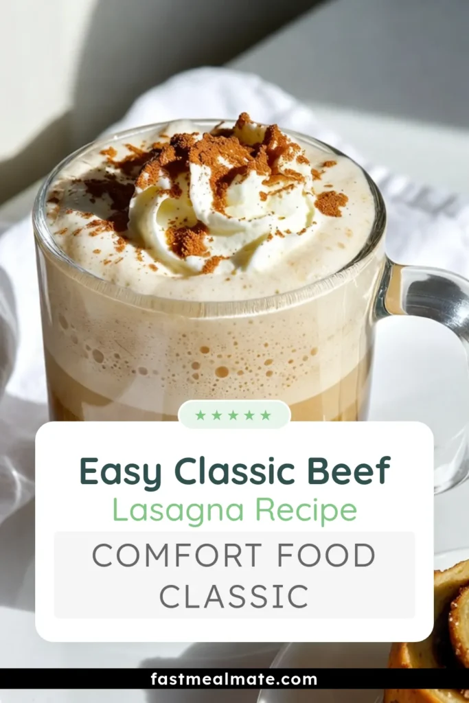 Indulge in the cozy flavors of fall with this delightful Cinnamon Roll Latte recipe! Learn how to create a rich espresso cinnamon latte topped with frothy milk and homemade cinnamon syrup. This homemade cinnamon syrup latte is perfect for chilly days and pairs beautifully with a cinnamon roll. Treat yourself or impress guests with this seasonal drink. Click to save and brew your own fall favorite! #CinnamonRollLatte #EspressoCinnamonLatte #HomemadeCinnamonSyrup #FallDrinks