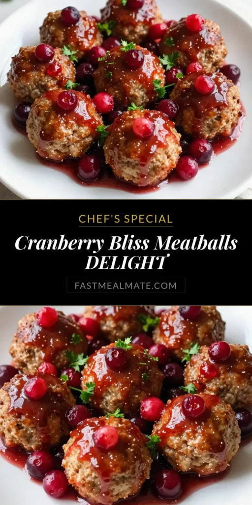 Elevate your holiday gatherings with this delicious cranberry meatball recipe! These holiday turkey meatballs are baked to perfection and coated in a mouthwatering cranberry sauce glaze. Perfect as festive meatball appetizers, they're sure to impress your guests. Made with ground turkey meatballs with cranberries, this easy recipe is a must-try! Save this recipe for your next celebration and enjoy the festive flavors. #CranberryMeatballRecipe #HolidayTurkeyMeatballs #FestiveAppetizers #GroundTurkeyMeatballs