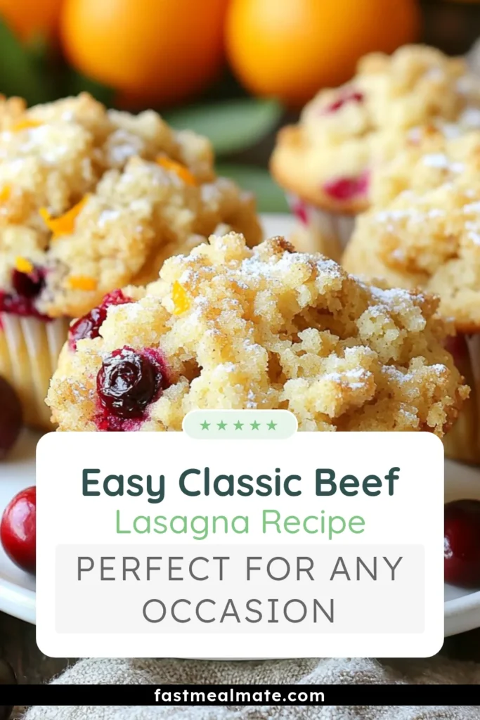 Indulge in the deliciousness of these Cranberry Orange Muffins! This easy muffin recipe is perfect for fall baking. Packed with fresh cranberries and a crumbly oat topping, these crumb muffins are a delightful treat for any occasion. In just 30 minutes, you can enjoy warm, fresh cranberry muffins right from your oven. Don’t miss out on this must-try recipe! Save this post for your next baking adventure! #CranberryOrangeMuffins #FallBakingRecipes #EasyMuffinRecipe #CrumbMuffinsRecipe