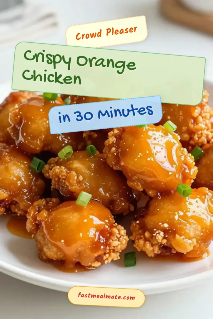 Craving a delicious dinner? Try this Minute Crispy Orange Chicken! This Easy Orange Chicken Recipe combines fried chicken thighs with a zesty homemade orange sauce, perfect for a Quick Chicken Dinner. In just 30 minutes, you can indulge in this flavorful Crispy Orange Chicken that family and friends will love. Don't miss out on this must-try Fried Chicken Thighs Recipe! Save it for later! #CrispyOrangeChicken #EasyOrangeChicken #QuickDinner #HomemadeOrangeChicken