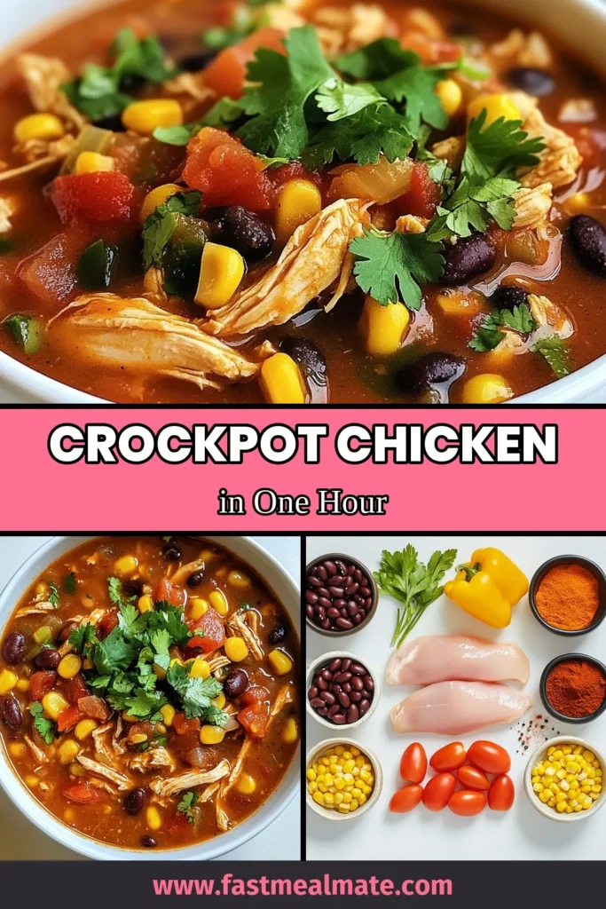 Discover this effortless crockpot chicken recipe that's perfect for an easy chicken dinner! With just a few simple ingredients, you can whip up healthy slow cooker meals that the whole family will love. Serve it up as shredded chicken tacos or enjoy this one pot chicken dish with rice or tortillas. Try this delicious recipe today and make mealtime a breeze! Save it for later! #CrockpotChicken #EasyDinner #HealthyMeals #ShreddedTacos