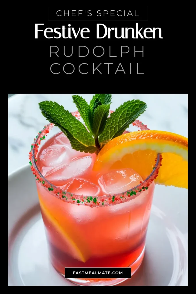 Looking for a festive treat this holiday season? Try this Drunken Rudolph Cocktail recipe! Perfectly blending cranberry and orange juice with a splash of ginger ale and grenadine, this cranberry orange cocktail is a standout among holiday drink recipes. Ideal for gatherings, this easy-to-make Christmas cocktail will impress your guests! Click for the full recipe and discover more festive cocktails. #DrunkenRudolph #HolidayCocktails #ChristmasDrinks #FestiveRecipes