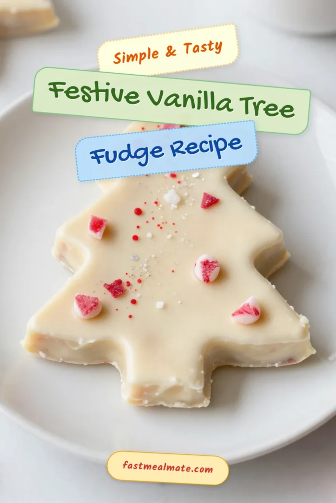 Get ready to impress your holiday guests with this delightful Christmas fudge recipe featuring vanilla tree fudge! Perfect for festive gatherings, this easy-to-follow recipe combines creamy white chocolate and peppermint for a delightful treat. Whether you're exploring holiday dessert recipes or looking for festive Christmas sweets, this vanilla tree fudge will be a hit! Try it out, and don’t forget to save this recipe for your holiday baking! #ChristmasFudge #HolidayDessert #FestiveSweets #VanillaTreeFudge