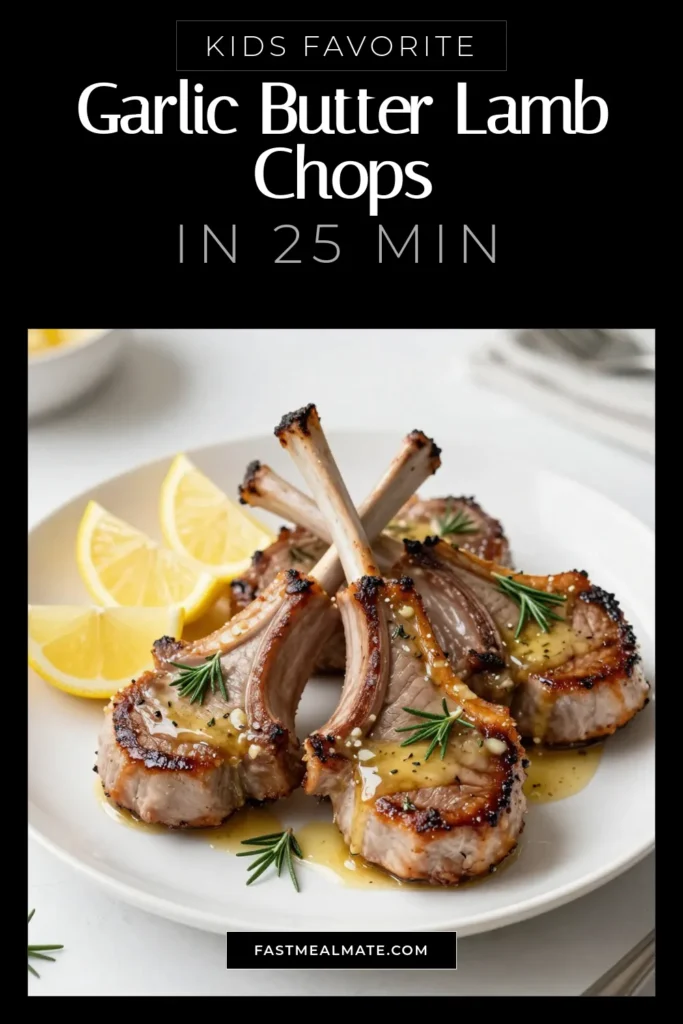 Discover the mouthwatering flavors of Garlic Butter Lamb Chops with this easy lamb dinner recipe! Perfectly seared and infused with a rich garlic butter sauce, learn how to cook lamb chops that are not only delicious but also impressive. This garlic lamb chops recipe is simple enough for any weeknight. Click to save this recipe and elevate your dinner game! #GarlicButterLambChops #LambChopRecipe #EasyLambDinner #CookingTips