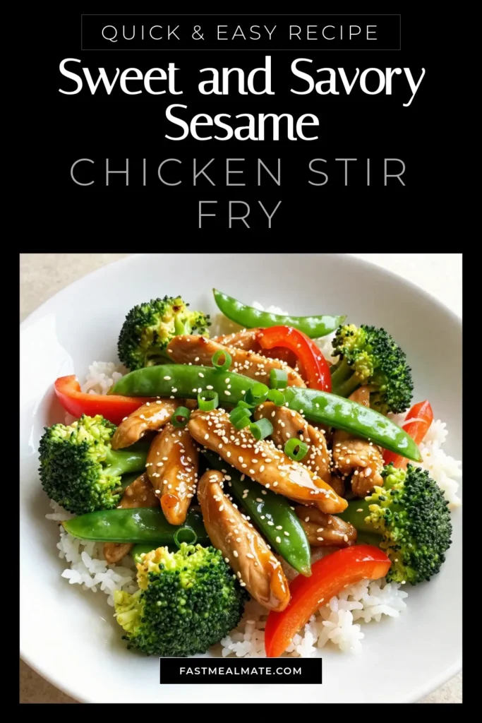 Looking for a delicious and quick healthy dinner? Try this Honey Sesame Chicken Stir Fry! This easy Asian recipe features tender chicken coated in a sweet honey garlic sauce, paired with vibrant veggies. In just 30 minutes, you can create a satisfying Chicken Stir Fry Recipe that's perfect for busy weeknights. Save this tasty dish for later and impress your family tonight! #HoneySesameChicken #ChickenStirFry #EasyAsianRecipe #QuickHealthyDinner