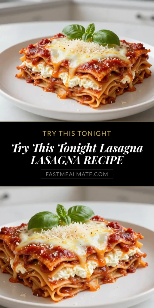 Discover the ultimate cozy lasagna recipe that’s perfect for family gatherings! This creamy ricotta lasagna features layers of homemade marinara and easy lasagna with ground beef, delivering hearty comfort food lasagna that everyone will love. Easy to prepare and rich in flavor, this dish will surely become a favorite. Try it today and bring warmth to your table! Save this recipe for later! #LasagnaRecipe #ComfortFood #Homecooking #PastaLovers