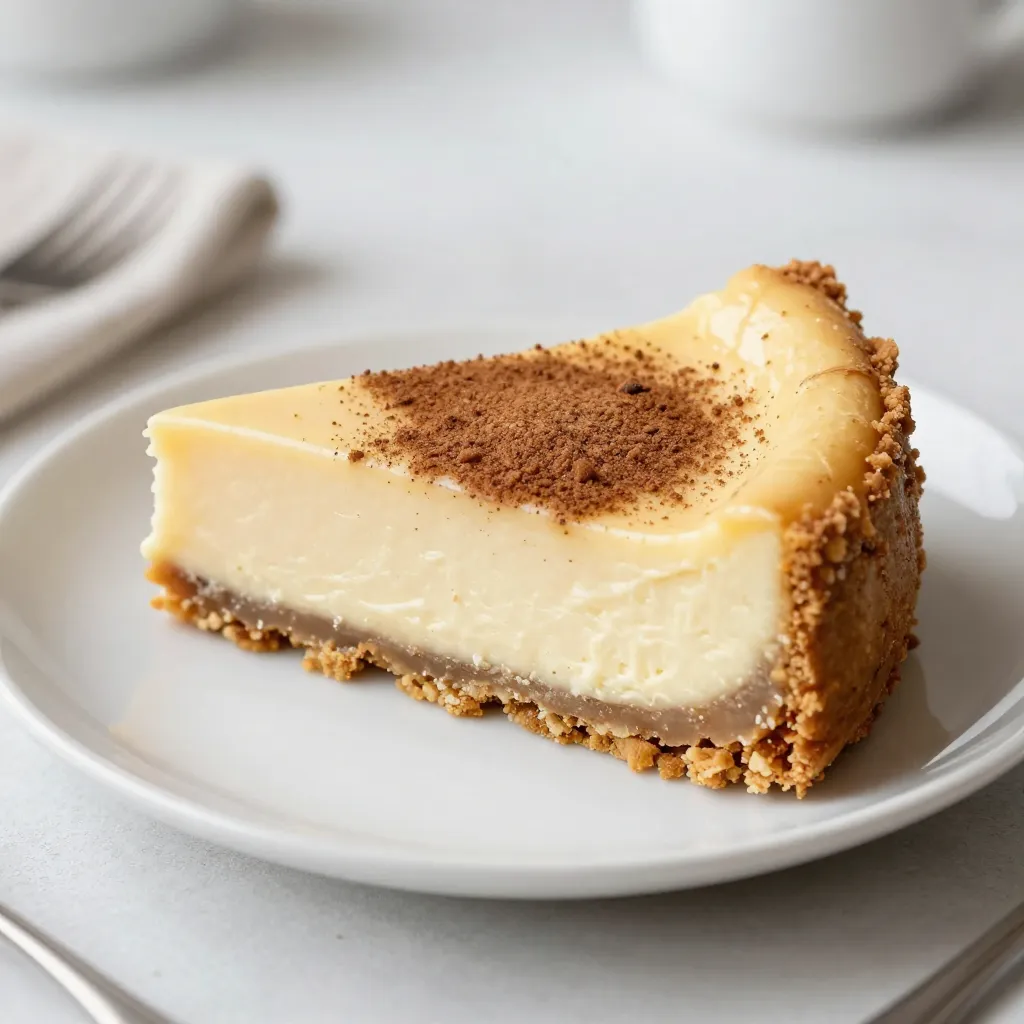 - Crust ingredients - 1 ½ cups graham cracker crumbs - ½ cup unsalted butter, melted - 2 tablespoons granulated sugar - Filling ingredients - 2 (8 oz) packages of cream cheese, softened to room temperature - 1 cup granulated sugar - 1 teaspoon vanilla extract - 3 large eggs, at room temperature - 1 teaspoon ground cinnamon - 1 cup sour cream, at room temperature - ¼ cup all-purpose flour - ½ teaspoon baking powder - Topping ingredients - 1 teaspoon ground cinnamon for topping, combined with sugar To make this snickerdoodle cheesecake, you need both sweet and creamy ingredients. The crust needs graham cracker crumbs for a crunchy base. The filling needs cream cheese for creaminess and sugar for sweetness. Using room temperature cream cheese makes it easy to blend. Eggs add richness, while sour cream gives a nice tang. Ground cinnamon brings that classic snickerdoodle flavor. Finally, a bit of flour and baking powder helps set the cheesecake. For the topping, a simple mix of cinnamon and sugar adds a sweet finish. This delightful combo creates a rich and creamy treat that is hard to resist. {{ingredient_image_2}} - Preheat your oven to 325°F (160°C). - Grease a 9-inch springform pan with butter or cooking spray. - In a bowl, mix 1 ½ cups of graham cracker crumbs, ½ cup melted butter, and 2 tablespoons of granulated sugar. - Stir until the mixture looks like wet sand. - Firmly press the crust into the bottom of the pan. - Bake for 10 minutes, then let it cool slightly. - In a large bowl, beat 2 packages of softened cream cheese until smooth. - Gradually mix in 1 cup of granulated sugar until well combined. - Add 1 teaspoon of vanilla extract and 1 teaspoon of ground cinnamon, mixing well. - Add 3 large eggs one at a time, mixing just until combined. - Gently stir in 1 cup of sour cream, ¼ cup of all-purpose flour, and ½ teaspoon of baking powder. - Pour the cheesecake filling over the cooled crust, spreading it evenly. - In a small bowl, mix 1 teaspoon of cinnamon with sugar and sprinkle this on top. - Bake for 50-60 minutes. The center should be set but still jiggle slightly. - Turn off the oven and crack the door open. Let the cheesecake cool in the oven for 1 hour. - After that, cool to room temperature, then chill in the refrigerator for at least 4 hours or overnight. - Slice and serve chilled, adding more cinnamon sugar if desired. - Preventing cracks in cheesecake: To avoid cracks, ensure your cream cheese is soft. Mix it slowly and do not overbeat after adding the eggs. This keeps the air out, which helps prevent cracks. - Proper cooling techniques: After baking, turn off the oven and crack the door. Let the cheesecake cool for an hour inside. This gradual cooling helps keep it from cracking. - Presentation ideas: Slice the cheesecake into wedges and place them on a nice plate. A sprinkle of cinnamon sugar on top adds a lovely touch. You can also add a dollop of whipped cream beside each slice for extra flair. - Pairing with toppings or sauces: A drizzle of caramel or chocolate sauce complements the cheesecake well. Fresh fruit like strawberries or raspberries also adds color and flavor. - Chilling tips: Chill your cheesecake in the fridge for at least four hours, or overnight. This helps the flavors blend and makes it easier to cut. - Storing leftovers: Store any leftovers in an airtight container in the fridge. They will last for about three days. If you want to keep it longer, freeze it for up to two months. Just wrap it well to protect from freezer burn. Pro Tips Room Temperature Ingredients: Ensure your cream cheese, eggs, and sour cream are at room temperature before mixing. This helps create a smoother batter and prevents lumps. Don’t Overmix: When adding the eggs, mix just until combined to avoid incorporating too much air, which can cause cracks during baking. Prevent Cracking: Allow the cheesecake to cool gradually in the oven with the door slightly ajar after baking. This gentle cooling helps prevent cracks from forming on the surface. Chill Time: For the best texture and flavor, chill the cheesecake overnight. This allows the flavors to meld and results in a creamier cheesecake. {{image_4}} You can play with flavors to make this cheesecake even more fun. - Pumpkin Snickerdoodle Cheesecake: Add 1 cup of pure pumpkin puree and a bit of nutmeg. This gives a warm, autumn flavor. Adjust the spices for a cozy touch. - Chocolate Snickerdoodle Cheesecake: Mix in 1 cup of melted dark chocolate to the filling. This adds a rich, smooth taste. You can also swirl chocolate sauce on top before baking. If you need to swap out some items, it is easy to adjust. - Dairy-free options: Use dairy-free cream cheese and sour cream. Coconut cream works great for a rich texture. - Gluten-free adaptations: Swap graham cracker crumbs for gluten-free cookies or almond flour. This keeps the crust tasty and suitable for all diets. How you serve this cheesecake can change its look and feel. - Different serving styles: Slice the cheesecake and serve it on individual plates. Or, keep it whole and let guests serve themselves. - Garnishes and toppings: Top with whipped cream, cinnamon sugar, or even fresh fruit. Caramel or chocolate drizzle makes it extra special. These variations let you have fun with flavors and styles! To keep your snickerdoodle cheesecake fresh, store it in the fridge. Place slices in an airtight container. If you have a whole cheesecake, cover it tightly with plastic wrap. This helps prevent it from drying out or absorbing other smells. For freezing, wrap the cheesecake in plastic wrap and then in aluminum foil. This double layer keeps it from freezer burn. In the refrigerator, your cheesecake lasts about 5 to 7 days. If you freeze it, it can stay good for up to 3 months. Just make sure you label it with the date. This way, you know when to enjoy it by. To reheat your cheesecake, let it sit at room temperature for about 30 minutes. This helps bring back some of its creamy texture. If you prefer it warm, place a slice in the microwave. Heat it for about 10 to 15 seconds. Do not overheat, as it may become too soft. Enjoy your delicious snickerdoodle cheesecake! A Snickerdoodle Cheesecake is a rich dessert that mixes classic cheesecake and snickerdoodle cookies. It has a creamy filling with a hint of cinnamon and vanilla. The crust is made from graham cracker crumbs, which adds a sweet crunch. This dessert is perfect for any occasion, blending flavors we all love. Yes, you can use low-fat cream cheese. However, it may change the texture and flavor. The cheesecake might be less creamy and rich. For the best taste, I recommend sticking with full-fat cream cheese. You’ll know your cheesecake is done when the edges are set, and the center has a slight jiggle. It should not look wet or runny. After baking, let it cool in the oven for an hour. This helps prevent cracking. Cracks can happen for a few reasons. One common cause is baking at too high a temperature. Another reason is overmixing the batter. To avoid cracks, bake at a low temp and mix gently. A water bath can also help keep the cheesecake moist. Yes, you can make it gluten-free! Use gluten-free graham cracker crumbs for the crust. Check that your baking powder and other ingredients are gluten-free too. This way, everyone can enjoy this tasty treat. In this post, I shared how to make the perfect Snickerdoodle Cheesecake. We covered ingredients, step-by-step instructions, and tips to avoid cracks. You learned about flavorful variations and how to store your leftovers. Making this cheesecake is easy and fun. With careful steps, you can enjoy a delicious dessert that impresses everyone. I hope you enjoy trying these ideas as much as I do!