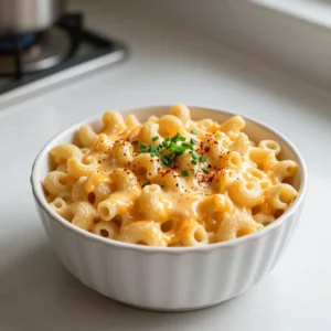 To make Mini Crockpot Lunch Mac and Cheese, you need: - 2 cups elbow macaroni - 4 cups vegetable broth - 1 cup shredded sharp cheddar cheese - 1 cup shredded mozzarella cheese - 1/2 cup cream cheese, softened - 1/2 cup milk (or your favorite non-dairy alternative) - 1 teaspoon garlic powder - 1 teaspoon onion powder - 1/2 teaspoon smoked paprika - Salt and black pepper to taste - Fresh chives or parsley, chopped (optional) This recipe is great for many diets. It can be made vegetarian by using vegetable broth. To make it vegan, just swap the cream cheese and milk for non-dairy options. The cheeses can also be replaced with vegan cheese. This dish is not gluten-free due to the elbow macaroni, but you can use gluten-free pasta for a suitable option. If you're out of an ingredient, here are some swaps: - Use chicken broth instead of vegetable broth for a richer flavor. - Any pasta shape works, not just elbow macaroni. - Swap mozzarella for gouda or provolone for a new taste. - If you want less fat, use low-fat cream cheese and milk. - For spice, add a pinch of cayenne pepper. These changes keep the dish tasty while catering to your needs! {{ingredient_image_2}} To start, grab your mini crockpot. Add 2 cups of elbow macaroni to the pot. Next, pour in 4 cups of vegetable broth. Stir everything well. Make sure all the macaroni is covered by the broth. This base is key for a tasty dish. Now, set your crockpot to high heat. Let the macaroni cook for about 15 minutes. Stir it occasionally. This helps prevent sticking. You want the macaroni to be al dente. It will continue cooking later, so don’t overdo it. Once your macaroni is ready, it’s time for the fun part! Add 1 cup of shredded sharp cheddar cheese, 1 cup of shredded mozzarella cheese, and 1/2 cup of softened cream cheese. Pour in 1/2 cup of milk too. Gently stir until all the pasta is coated. Then, sprinkle in 1 teaspoon of garlic powder, 1 teaspoon of onion powder, and 1/2 teaspoon of smoked paprika. Adjust salt and black pepper to taste. Mix it well. Cover the pot, switch to low heat, and let it cook for another 30 minutes. Stir occasionally to help everything melt together into a creamy delight. When done, give it a good stir and enjoy your comforting mac and cheese! Using a mini crockpot is fun and easy. Start by adding your elbow macaroni and vegetable broth. Make sure the macaroni is covered by the broth. Stir it well. Set your crockpot to high heat for quick cooking. Stir every few minutes to stop sticking. Keep the lid on to trap heat and steam. This helps cook the pasta evenly. To get that creamy texture, use the right cheese. Sharp cheddar and mozzarella work best. Add softened cream cheese and milk for extra creaminess. Mix all the cheeses in when the macaroni is al dente. Stir gently to coat the pasta well. Let it cook on low heat after adding cheese. This allows the cheese to melt and blend nicely. Don’t skip the stirring step. It helps prevent sticking and burning. Avoid overcooking the macaroni in the first step. Aim for an al dente finish, as it will cook more later. Adding too much liquid can make it soupy. Stick to the broth and milk amounts in the recipe. Also, don't forget to season well. Salt and spices add a lot of flavor. Pro Tips Choose Your Cheese: Experiment with different cheese combinations, such as adding gouda or pepper jack for a unique twist on flavor. Broth for Flavor: Using vegetable broth instead of water enhances the overall taste of the mac and cheese, giving it a richer flavor profile. Mix-Ins Galore: Add cooked bacon, sautéed vegetables, or even a dash of hot sauce for a personalized touch to your mac and cheese. Make Ahead: This dish can be prepared in advance and reheated, making it perfect for meal prepping or potlucks. {{image_4}} You can easily boost your Mini Crockpot Lunch Mac and Cheese with protein. Adding cooked chicken or crispy bacon makes it heartier. For chicken, use shredded rotisserie or diced grilled chicken. Stir it in after you add the cheese. For bacon, cook it until crispy, then crumble and mix it in. Both options make each bite more satisfying and tasty. Experimenting with cheese can change your mac and cheese game. You can try gouda for a smoky touch or pepper jack for some heat. Mixing different cheeses adds depth to the flavor. Just keep the same total amount of cheese. Use a blend of sharp cheddar and mozzarella for a creamy and stretchy effect. Your mac and cheese can be unique every time! You can easily make this dish vegan or lactose-free. Just swap regular cheese with vegan cheese. Look for brands that melt well. Instead of cream cheese, use vegan cream cheese or cashew cream. For milk, choose almond, soy, or oat milk. This way, you can enjoy creamy mac and cheese while keeping it plant-based. Everyone can enjoy this comfort food! After you enjoy your creamy mini crockpot mac and cheese, store leftovers in the fridge. Use an airtight container to keep it fresh. It stays good for about 3 to 5 days. Make sure it cools down before you put it away. This helps keep the taste and texture just right. If you want to save some for later, freezing is an option. Let the mac and cheese cool completely. Then, transfer it to a freezer-safe container. You can also use freezer bags. It will last for about 2 to 3 months in the freezer. When you’re ready to eat it, thaw it overnight in the fridge. This keeps the flavors intact. Reheating is simple. For the best results, use the stovetop. Add a splash of milk to help it stay creamy. Heat it over low heat, stirring often. You can also use a microwave. Place it in a microwave-safe dish, cover it, and heat in short bursts. Stir between each burst to avoid hot spots. Enjoy your warm mac and cheese just like fresh! It takes about 50 minutes to make this dish. You will spend 5 minutes prepping. The macaroni cooks for 15 minutes in the broth. After that, you add the cheese and let it melt for 30 minutes. It’s quick and easy, perfect for a tasty lunch. Yes, you can use gluten-free pasta. Just make sure to choose a type that cooks well. Most gluten-free pasta works great in the crockpot. It will soak up the broth and flavors just like regular pasta. Check the cooking time on the package for best results. To reheat mac and cheese, use your microwave or stovetop. If using the microwave, heat it in short bursts. Stir it often to keep it creamy. If using the stovetop, add a splash of milk to help it stay smooth. Heat it over low heat, stirring frequently. This helps keep the dish delicious! In this blog post, we explored how to make Mini Crockpot Lunch Mac and Cheese. We covered essential ingredients, dietary choices, and substitutions. I shared step-by-step instructions and key tips for a creamy dish. We also discussed ways to modify the recipe and how to store leftovers properly. To conclude, making this mac and cheese is easy and fun. Whether you add protein or go vegan, you can customize it. Enjoy your cooking!
