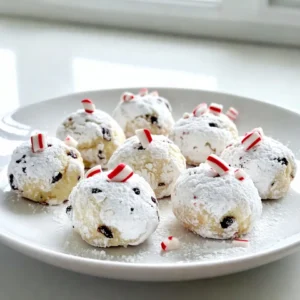Creating peppermint snowball cookies requires a few simple, yet key ingredients. Each contributes to the unique flavor and texture of this festive treat. - 1 cup unsalted butter, softened - 1/2 cup powdered sugar, plus extra for dusting - 2 teaspoons pure peppermint extract - 2 cups all-purpose flour - 1/4 cup cornstarch - 1/2 teaspoon salt - 1/2 cup crushed peppermint candies or candy canes Using high-quality butter makes a big difference. It adds a rich taste and helps create a light texture. The powdered sugar not only sweetens but also helps the cookies stay tender. Peppermint extract brings a refreshing flavor, perfect for the holidays. All-purpose flour and cornstarch work together to make the cookies soft and delicate. The cornstarch is key here; it helps create that melt-in-your-mouth feel. A pinch of salt balances the sweetness, making every bite delightful. Lastly, the crushed peppermint candies add a fun crunch and bright color. Look for candies that are finely crushed to spread that peppermint goodness evenly. These ingredients come together to create a cookie that is truly festive and flavorful. {{ingredient_image_2}} First, set your oven to 350&deg;F (175&deg;C). This temperature ensures even baking for your cookies. While the oven heats, line a baking sheet with parchment paper. This prevents the cookies from sticking and makes cleanup easy. Next, take 1 cup of softened unsalted butter and place it in a large bowl. Add 1/2 cup of powdered sugar. Use a hand mixer or stand mixer on medium speed. Mix until the blend is light and fluffy, about 2-3 minutes. This step is key for texture, making your cookies tender. In a separate bowl, whisk 2 cups of all-purpose flour, 1/4 cup of cornstarch, and 1/2 teaspoon of salt. Mixing these dry ingredients well helps create a tender cookie. Add this mix to the butter blend gradually. Mix on low speed or by hand. Be careful not to overmix; a few floury spots are okay. Now, fold in 1/2 cup of crushed peppermint candies with a spatula. This gives your cookies a nice crunch. Use a tablespoon or cookie scoop to form small balls, about 1 inch wide. Place them on the prepared baking sheet, leaving 2 inches between each cookie. Bake for 12-15 minutes. The edges should be golden, but the centers should stay soft. Let them cool on the sheet for 5 minutes, then transfer them to a wire rack. Dust with powdered sugar for a snowy finish. To get the right texture for your Peppermint Snowball Cookies, follow these tips: - Use softened butter. This helps create a creamy mixture. - Mix the butter and sugar until light and fluffy. This takes about 2-3 minutes. - Don&rsquo;t overmix the dough. Stop mixing as soon as the flour is blended in. - Add cornstarch. This ingredient gives the cookies a soft, tender bite. Presenting your cookies can be fun and creative. Here are some ideas: - Dust the cookies with powdered sugar. This gives them a snowy look. - Sprinkle extra crushed peppermint candies on top. This adds a pop of color. - Arrange the cookies on a festive plate. Add a few candy canes as decoration. - Wrap cookies in clear cellophane with a ribbon. They make great gifts! Choosing the right peppermint candy is key for flavor and texture. Here&rsquo;s how: - Use hard peppermint candies or candy canes. Crush them into small pieces. - Look for candies with a strong peppermint flavor. This enhances the cookie's taste. - Mix the crushed candies into the dough gently. This ensures they spread evenly. - Save some crushed candies for decoration. This adds a festive touch to your cookies. Pro Tips Chill the Dough: For even better texture and flavor, chill the cookie dough in the refrigerator for about 30 minutes before baking. This will help the cookies maintain their shape while baking. Use Fresh Peppermint Extract: Ensure you're using high-quality, pure peppermint extract for the best flavor. It makes a significant difference in the overall taste of the cookies. Experiment with Toppings: Don&rsquo;t hesitate to get creative with toppings! Consider drizzling melted chocolate over the cookies or adding white chocolate chips for a delightful twist. Storage Tips: Store cookies in an airtight container at room temperature for up to a week. For longer storage, freeze them and thaw as needed. {{image_4}} Want a twist on the classic? Add cocoa powder to the dough. Use 1/3 cup of unsweetened cocoa powder with the flour. This gives your cookies a rich taste. The chocolate and peppermint pair so well together. It creates a festive treat everyone will love. If you need nut-free cookies, you can still enjoy these delights. Use sunflower seed butter instead of regular butter. It has a similar texture and flavor. You can also check the powdered sugar to ensure it is nut-free. This way, everyone can share in the joy of these cookies. For a vegan option, swap out the butter. Use coconut oil or vegan butter. These substitutes work well in cookies. You can also replace the eggs with a flaxseed meal. Mix one tablespoon of flaxseed with three tablespoons of water. Let it sit for a few minutes to thicken. This makes a perfect egg substitute! To keep your peppermint snowball cookies fresh, store them in an airtight container. This helps lock in moisture and flavor. If you stack the cookies, add parchment paper between layers. This prevents them from sticking together. Keep the container at room temperature, away from heat and light. Freezing cookies is easy! First, let the cookies cool completely. Then, place them on a baking sheet in a single layer. Freeze for about an hour until solid. Once frozen, transfer the cookies to a freezer-safe bag. Remove air before sealing the bag. To thaw, leave the cookies at room temperature for about 30 minutes. They will taste just as good as fresh! Peppermint snowball cookies last about one week at room temperature. If you freeze them, they can last for up to three months. Just remember to keep them sealed tight to maintain flavor and texture. Enjoy these festive treats for a long time! Yes, you can! If you want to switch things up, try using vanilla extract or almond extract. These flavors add a unique twist. You might also enjoy using orange extract for a bright citrus note. Each extract will change the taste a bit, but they all work well in cookies. Look for a few signs. First, check the edges; they should be lightly golden. The center should still feel a bit soft. If the edges are brown and the center feels firm, they are overbaked. Remember, they will firm up as they cool. You have many options for leftover crushed peppermint. Sprinkle it on hot cocoa or coffee for a festive twist. Mix it into ice cream for a minty dessert. You can also use it in homemade brownies or fudge. The mint adds a nice crunch and flavor! You learned how to make delicious peppermint cookies. We covered the ingredients, steps, and tips for success. I shared fun variations and storage tips to keep your cookies fresh. These cookies are perfect for any occasion. They are easy to customize with different flavors or decorations. Enjoy your baking and delight your family and friends with these treats. Your cookies can be a hit at any gathering.